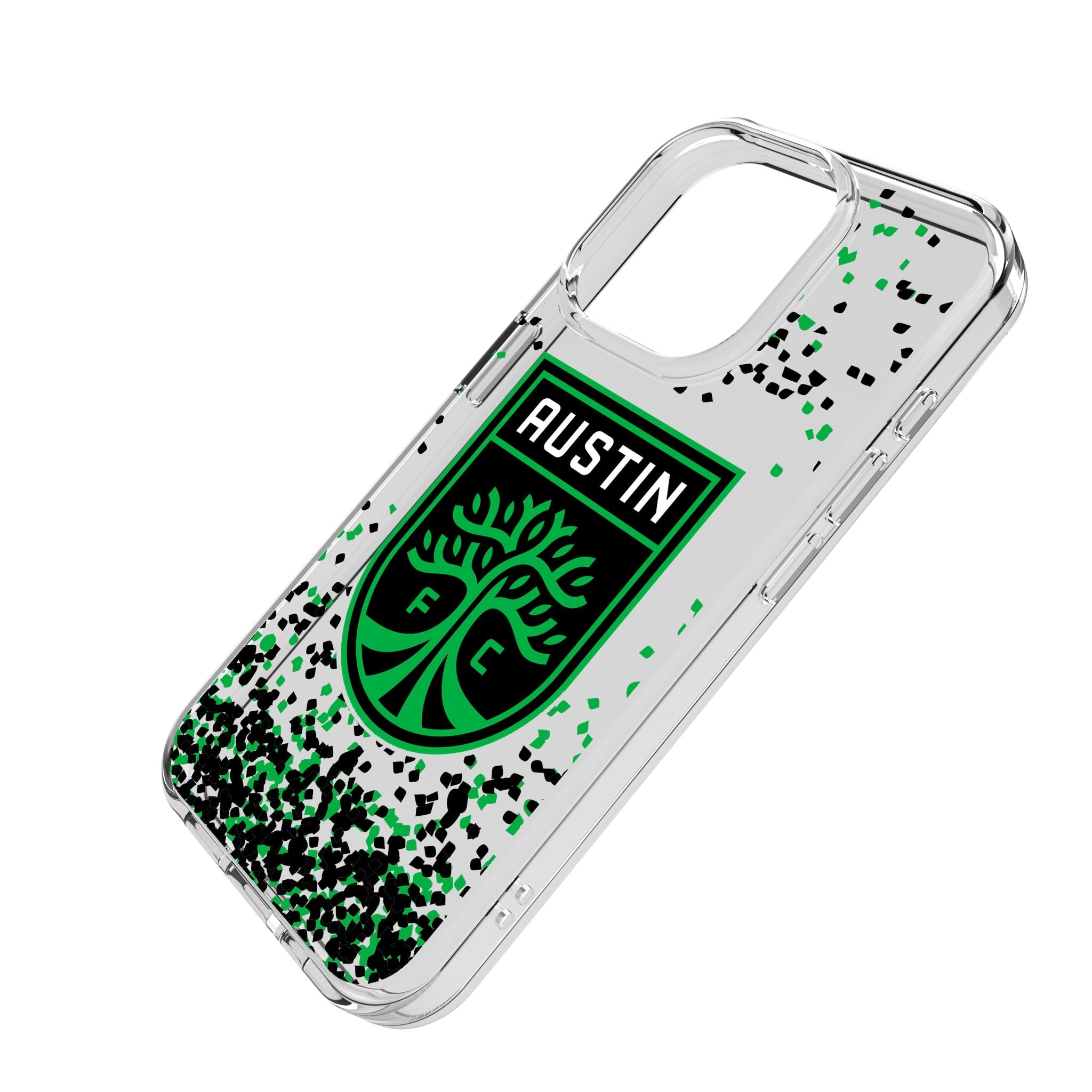 Austin FC Confetti Clear Phone Case for Apple iPhone