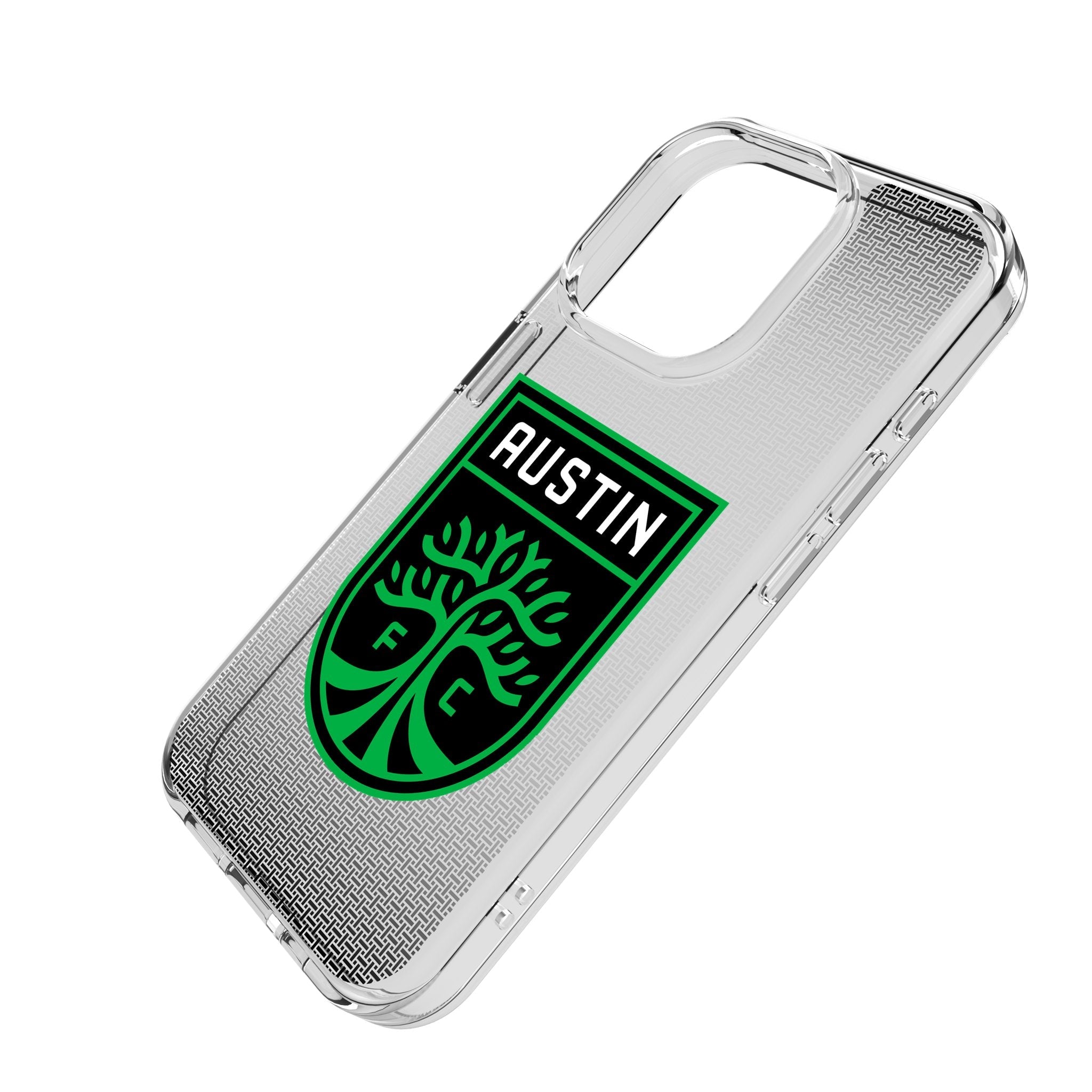 Austin FC Linen Clear Phone Case for Apple iPhone