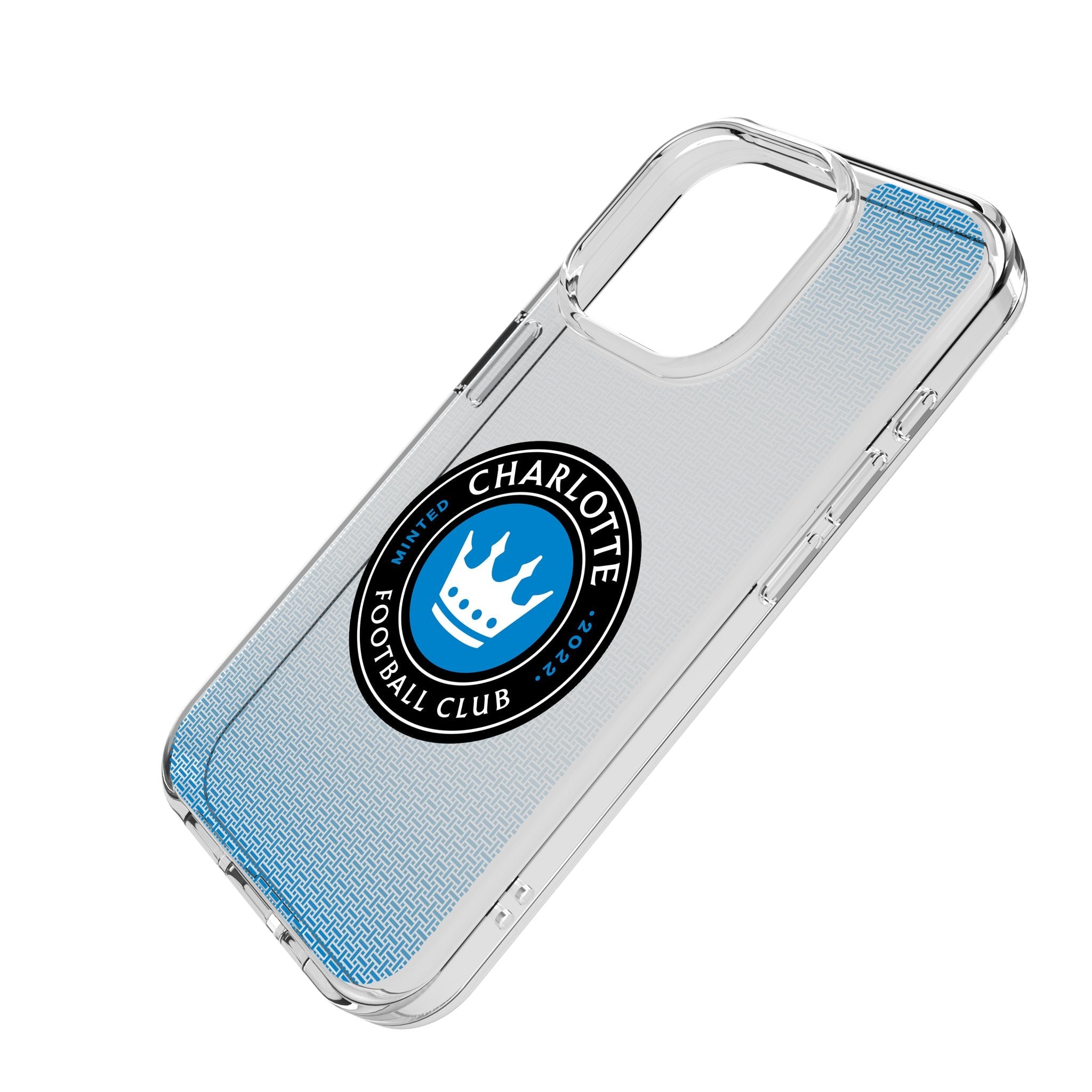 Charlotte FC Linen Clear Phone Case for Apple iPhone