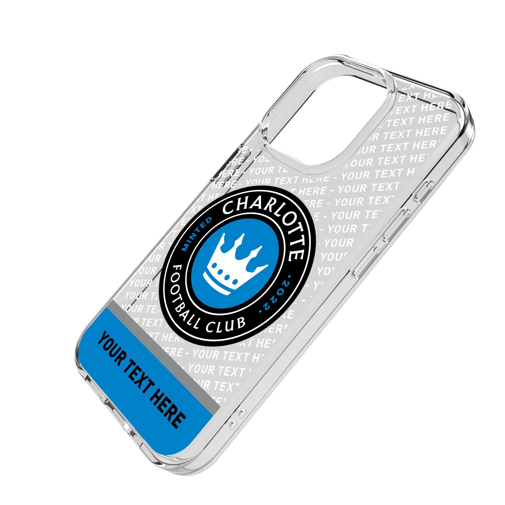Charlotte FC Personalized EndZone Plus Clear Phone Case for Apple iPhone