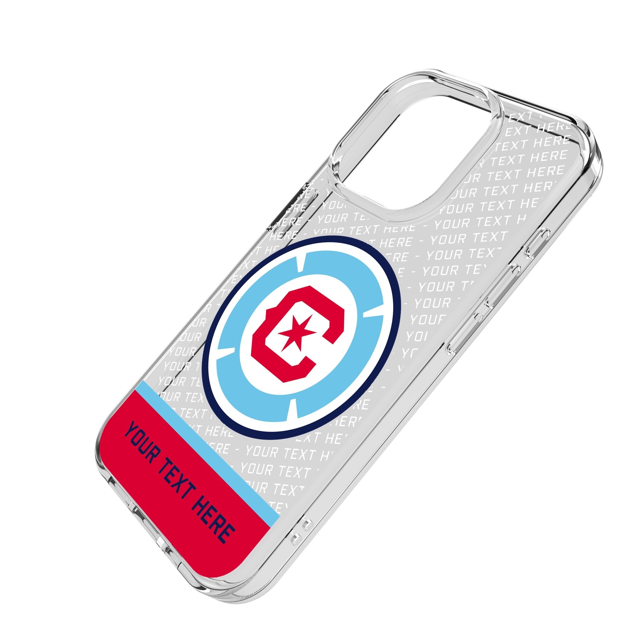 Chicago Fire Personalized EndZone Plus Clear Phone Case for Apple iPhone
