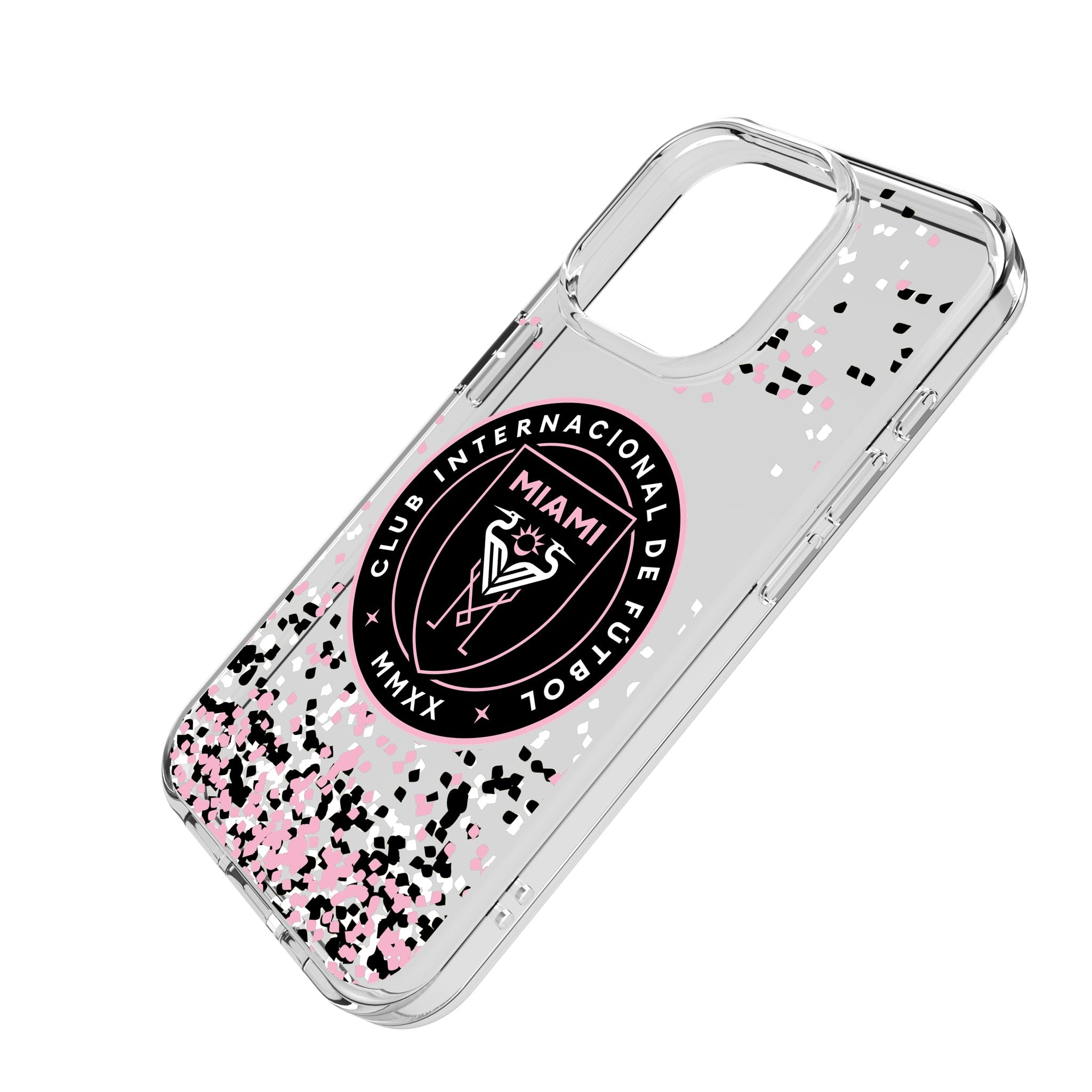 Inter Miami CF Confetti Clear Phone Case for Apple iPhone 2