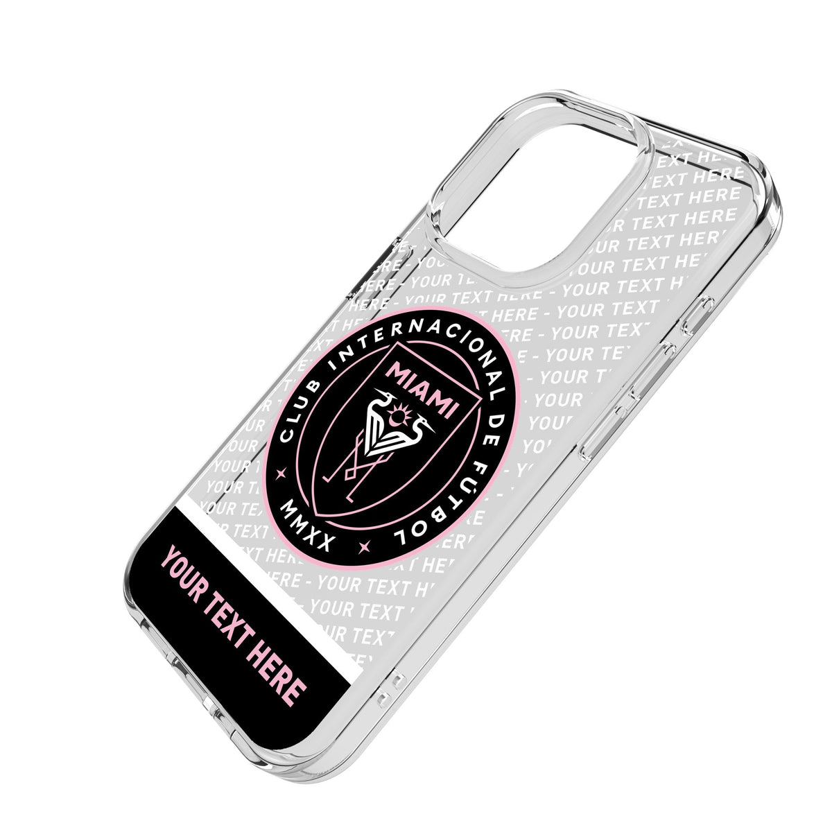 Inter Miami CF Personalized EndZone Plus Clear Phone Case for Apple iPhone 2