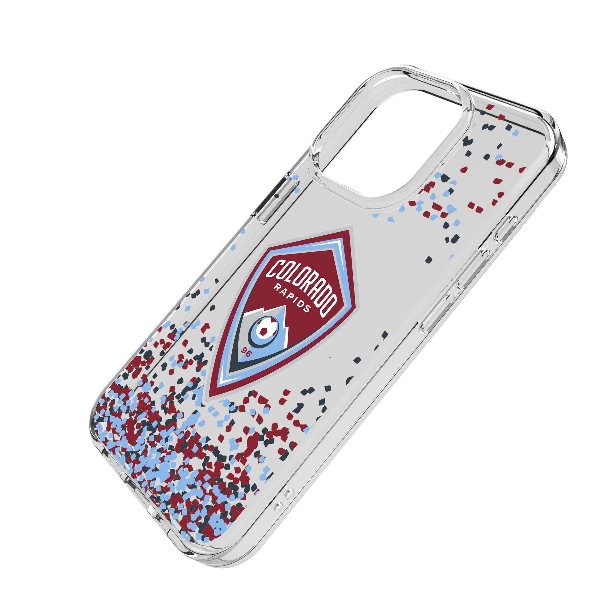 Colorado Rapids Confetti Clear Phone Case for Apple iPhone