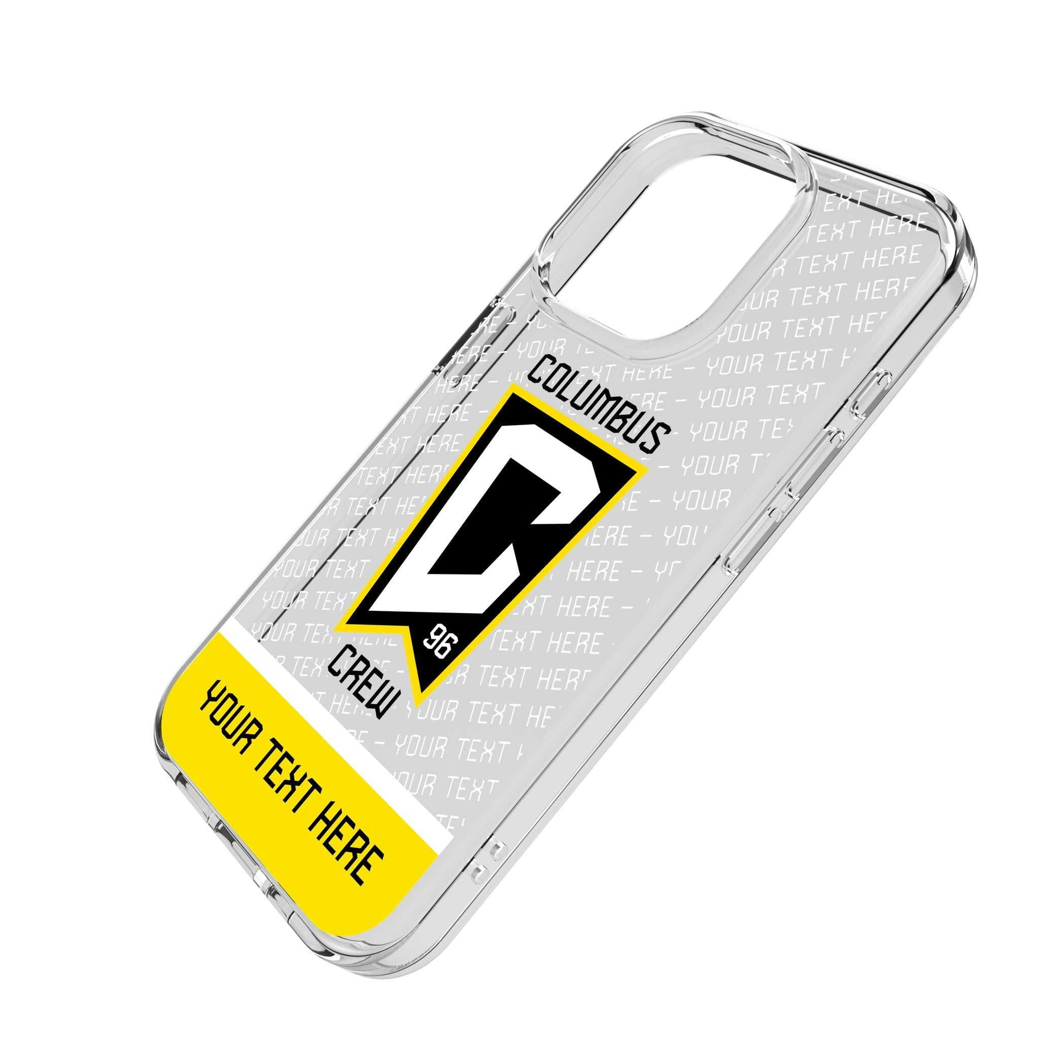 Columbus Crew Personalized EndZone Plus Clear Phone Case for Apple iPhone