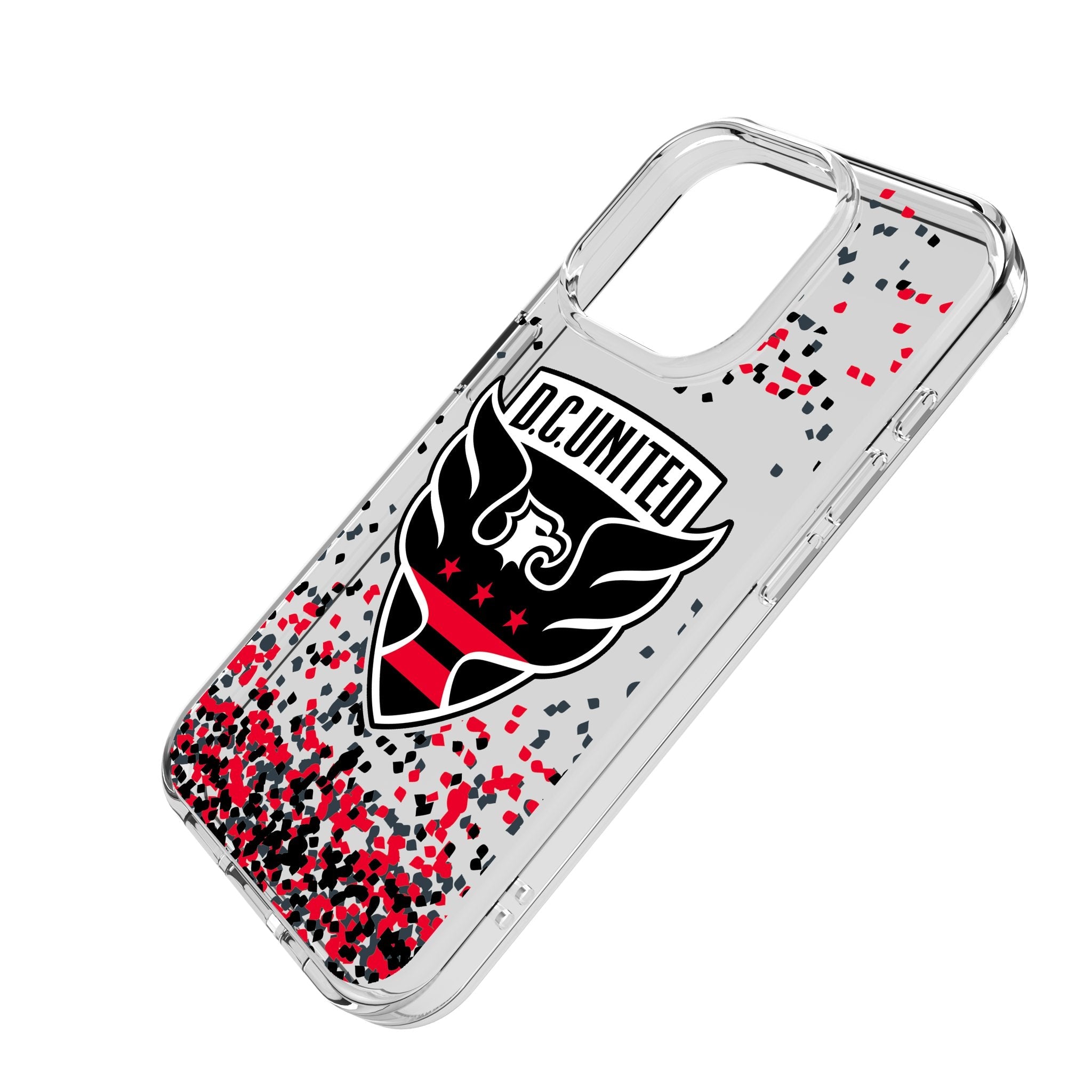 DC United Confetti Clear Phone Case for Apple iPhone