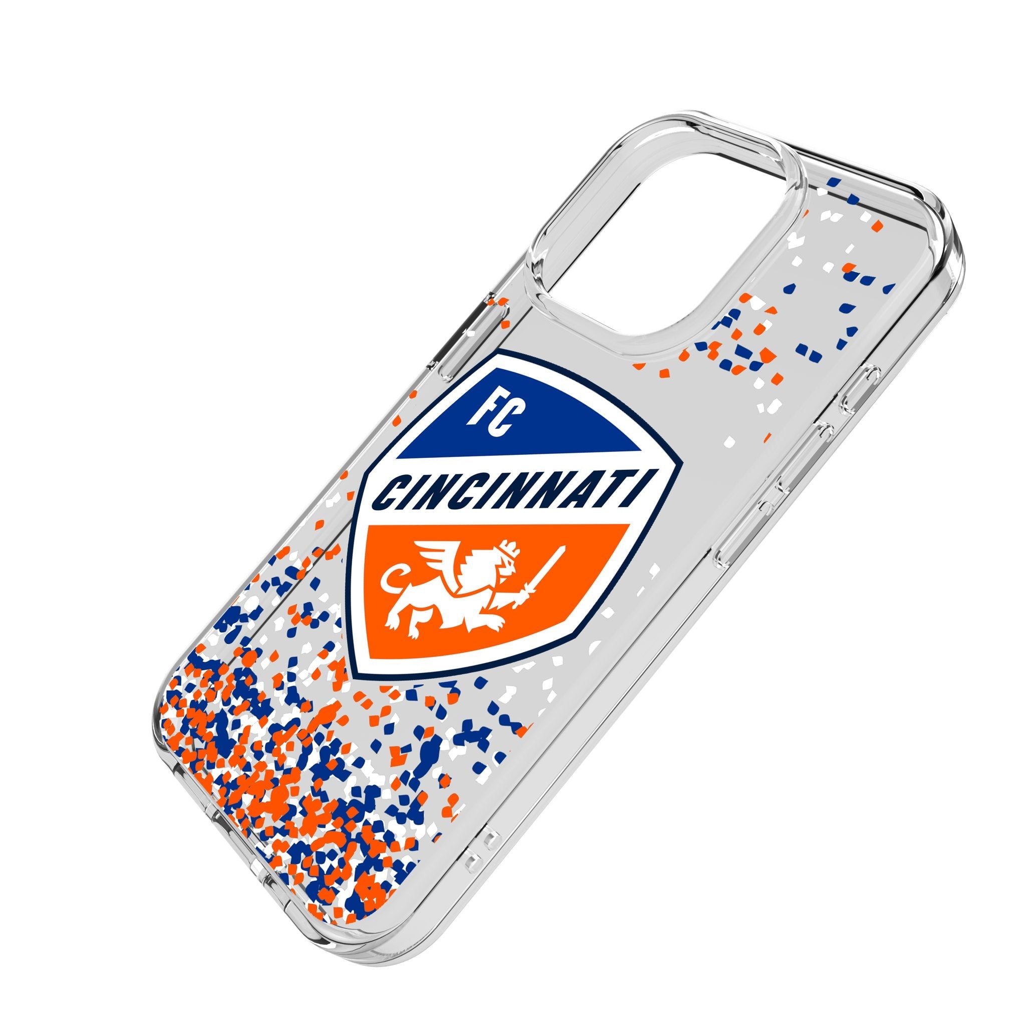 FC Cincinnati Confetti Clear Phone Case for Apple iPhone 2