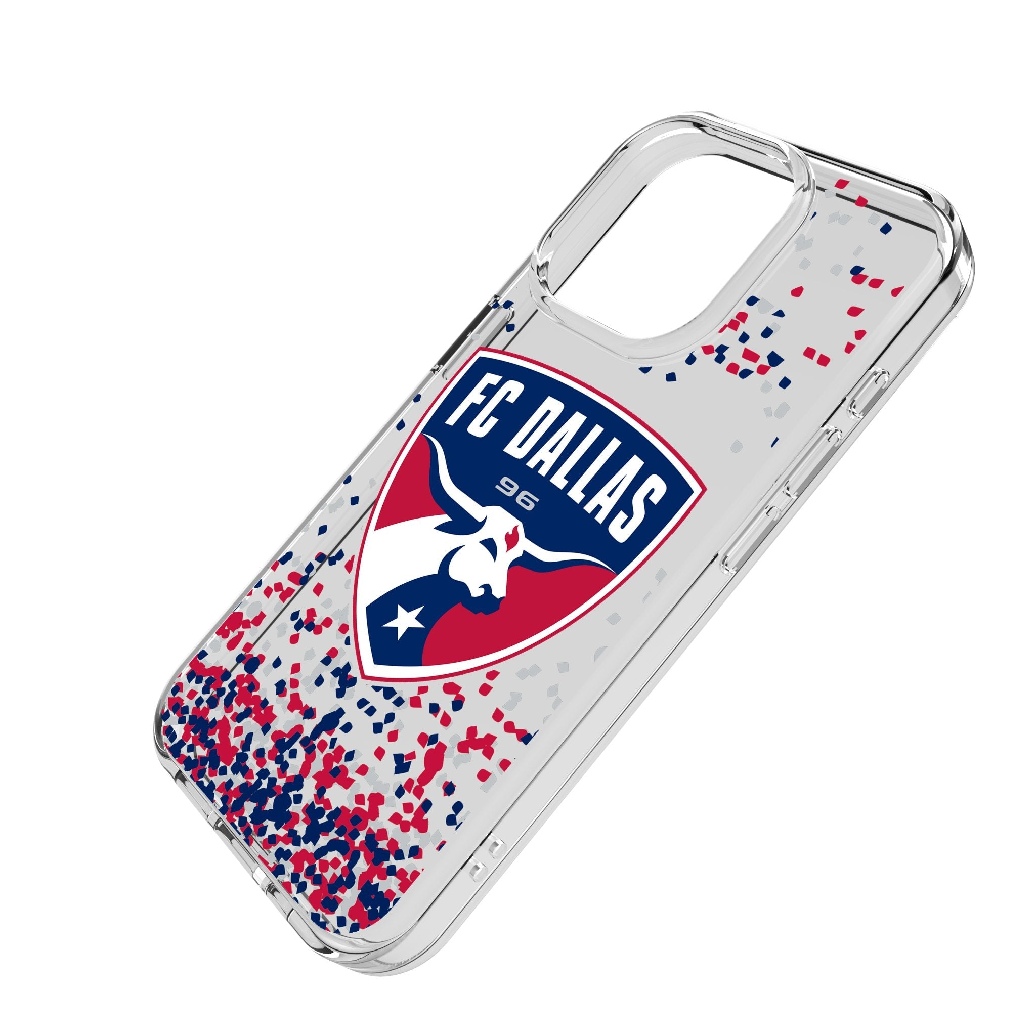 FC Dallas Confetti Clear Phone Case for Apple iPhone 2