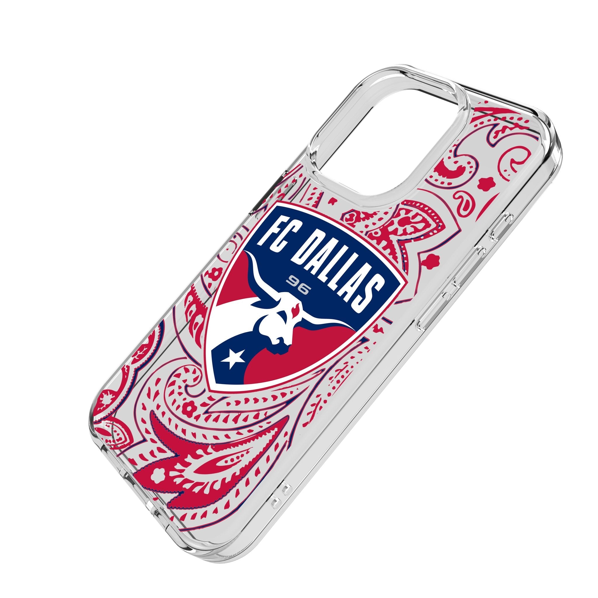 FC Dallas Paisley Clear Phone Case for Apple iPhone