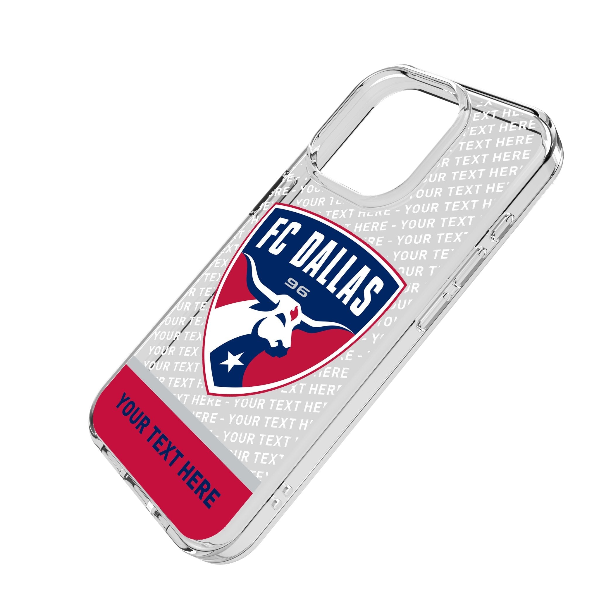 FC Dallas Personalized EndZone Plus Clear Phone Case for Apple iPhone