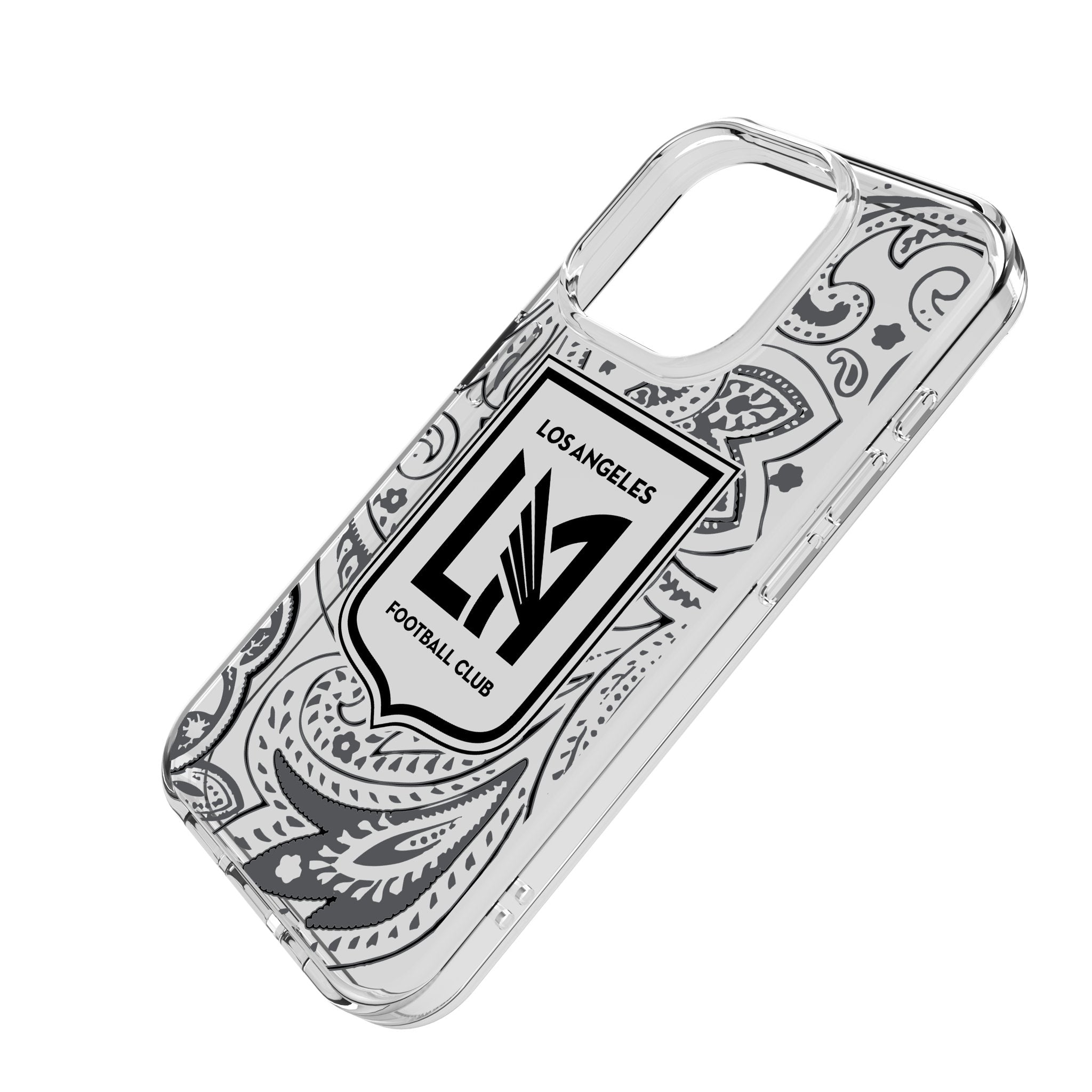 Los Angeles Football Club Paisley Clear Phone Case for Apple iPhone