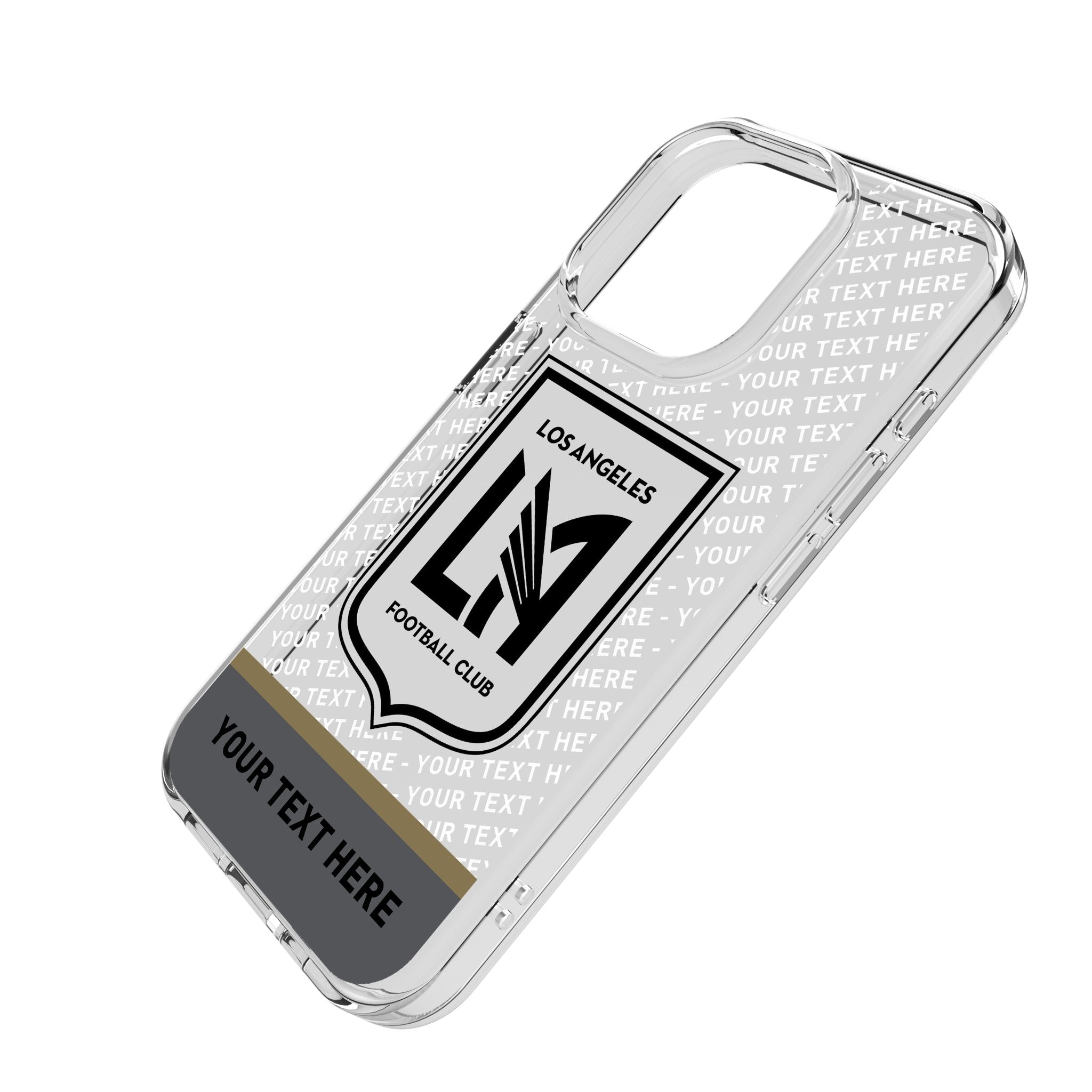 Los Angeles Football Club Personalized EndZone Plus Clear Phone Case for Apple iPhone
