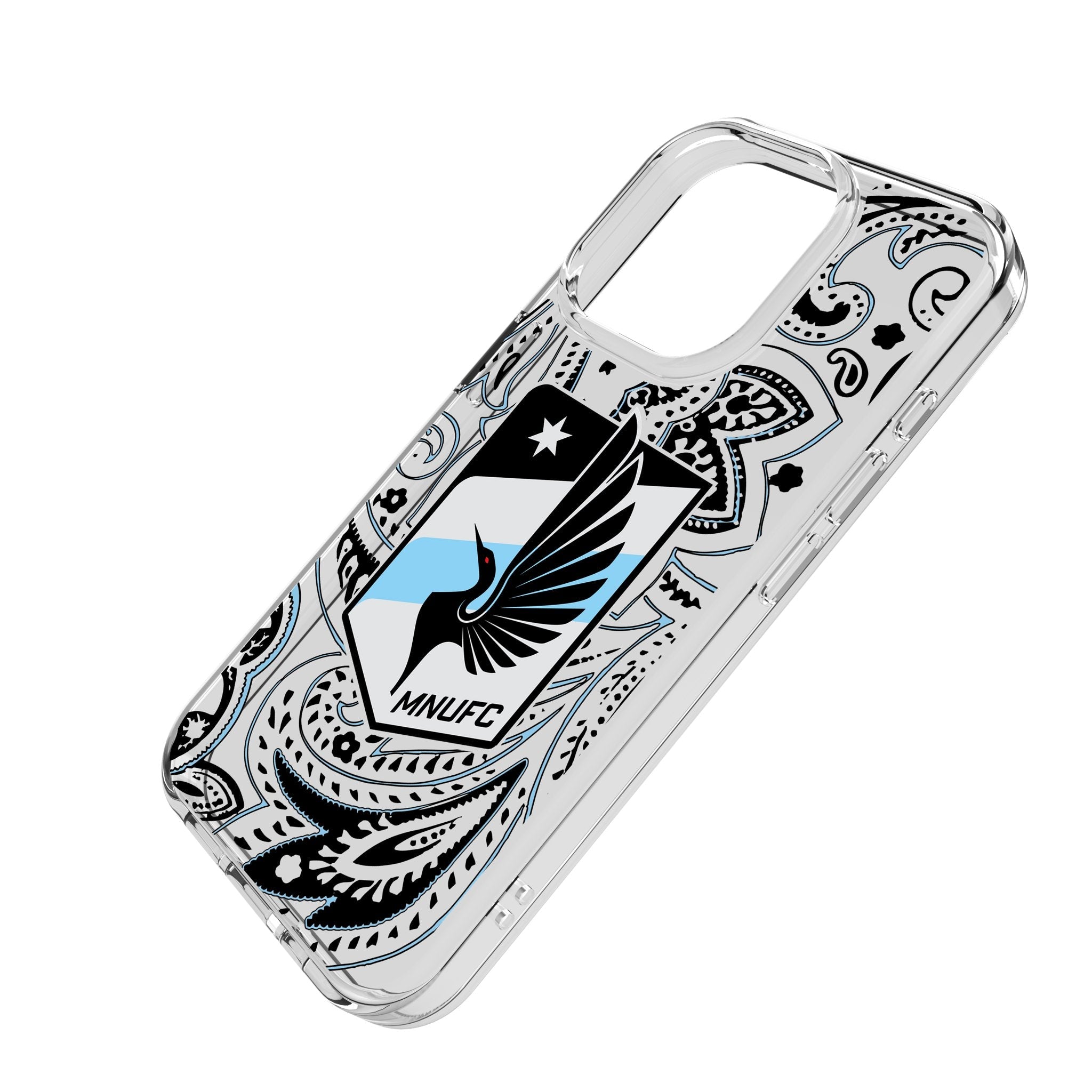 Minnesota United FC Paisley Clear Phone Case for Apple iPhone 2