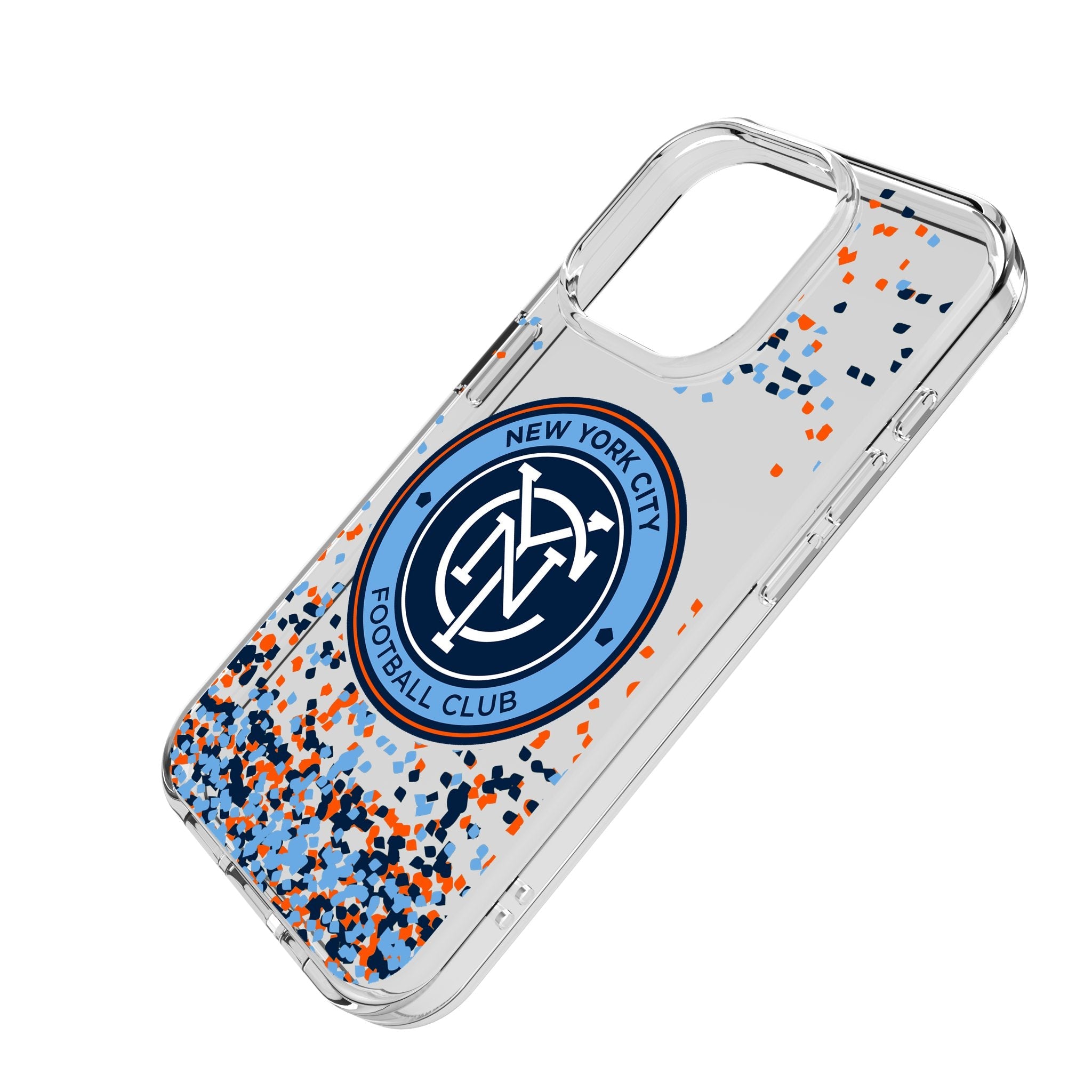 New York City FC Confetti Clear Phone Case for Apple iPhone 2