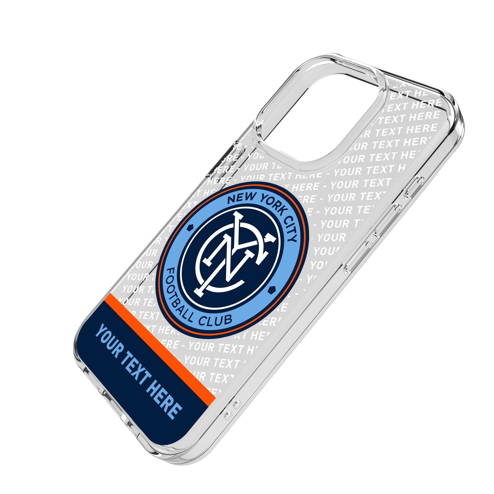 New York City FC Personalized EndZone Plus Clear Phone Case for Apple iPhone