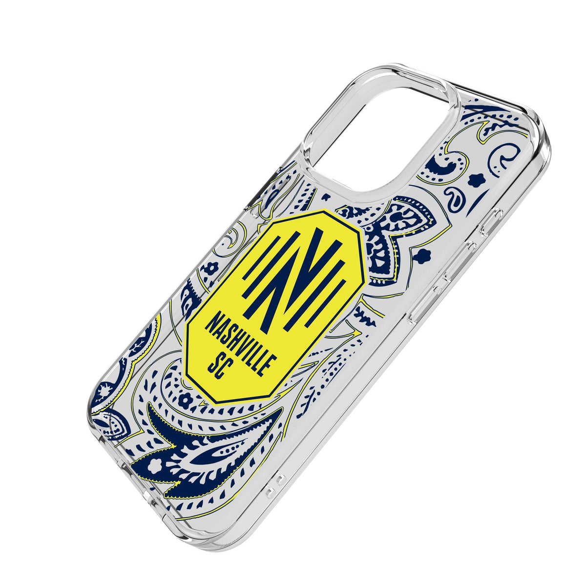Nashville SC Paisley Clear Phone Case for Apple iPhone 2