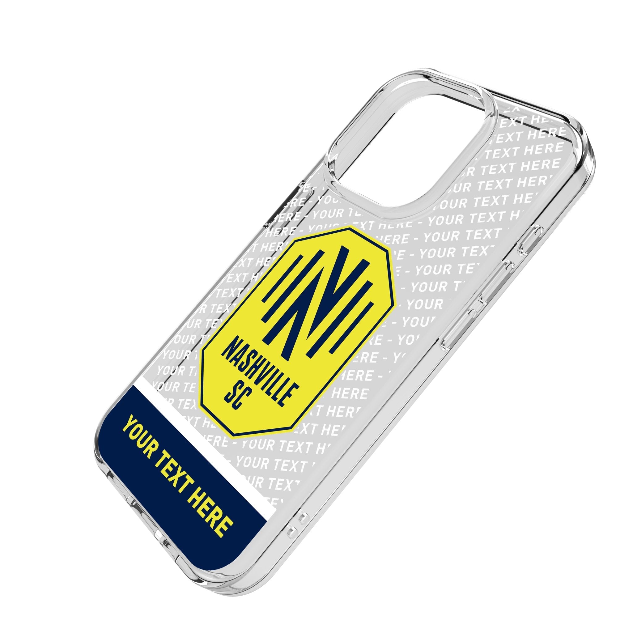 Nashville SC Personalized EndZone Plus Clear Phone Case for Apple iPhone