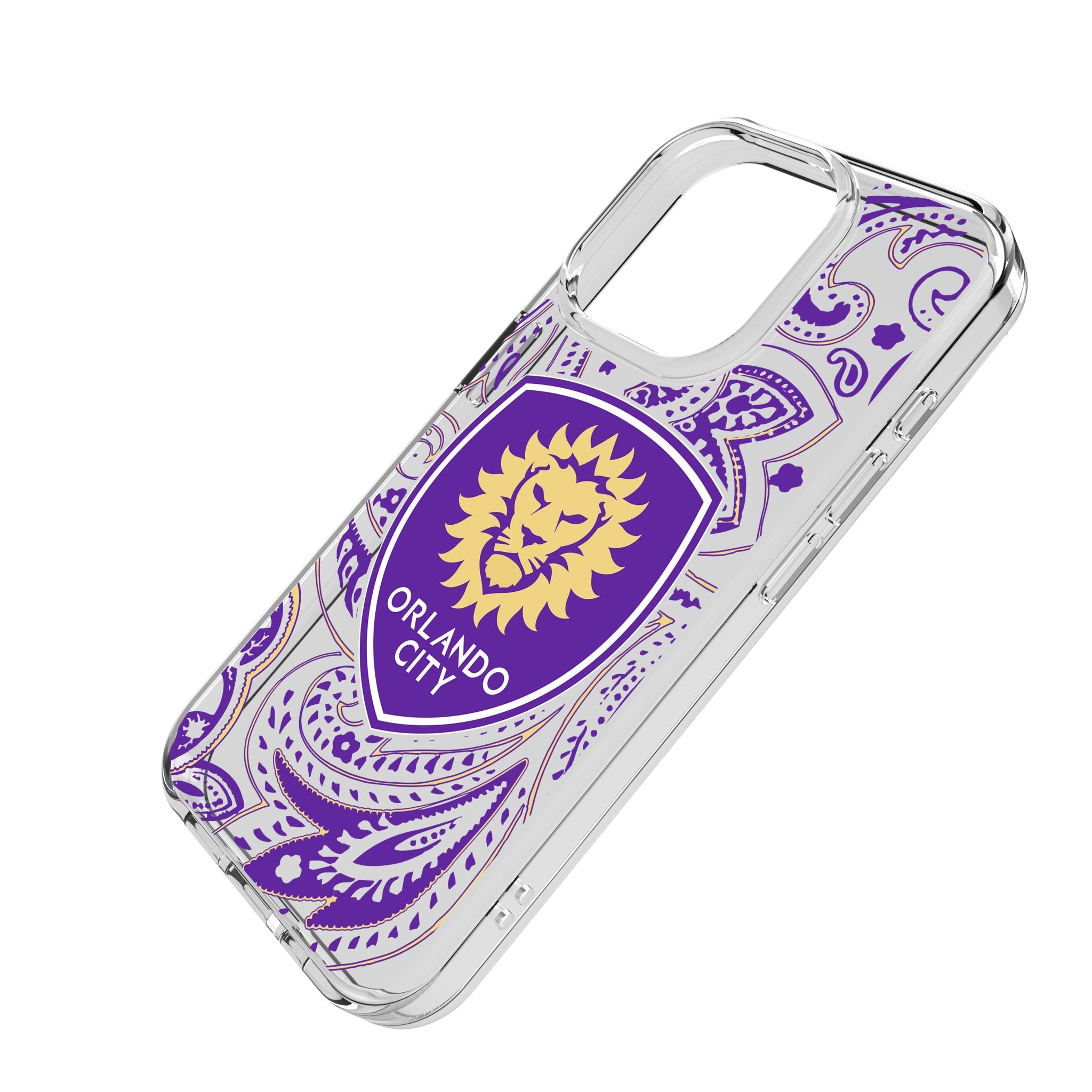 Orlando City Soccer Club Paisley Clear Phone Case for Apple iPhone