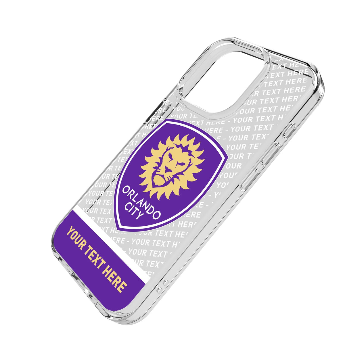 Orlando City Soccer Club Personalized EndZone Plus Clear Phone Case for Apple iPhone
