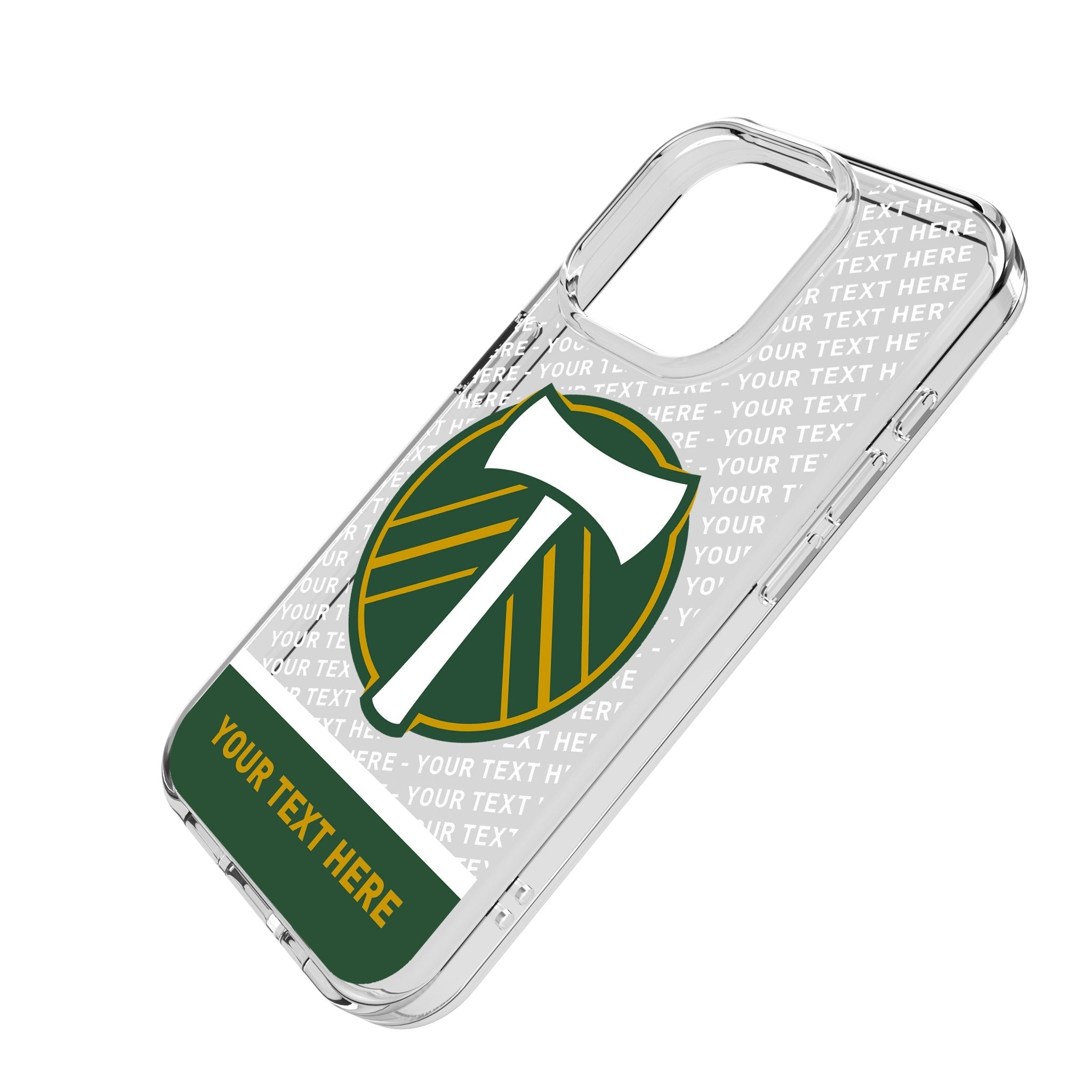 Portland Timbers Personalized EndZone Plus Clear Phone Case for Apple iPhone