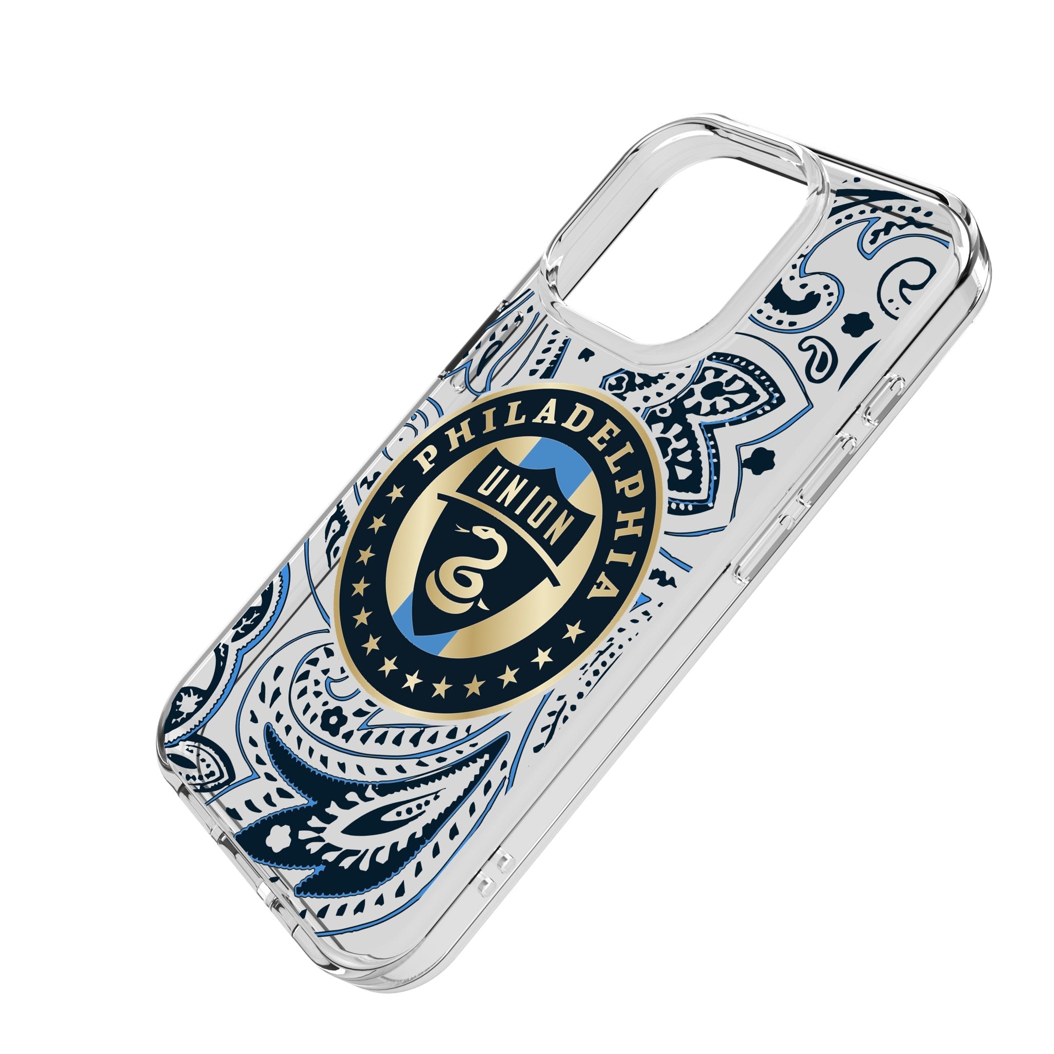 Philadelphia Union Paisley Clear Phone Case for Apple iPhone