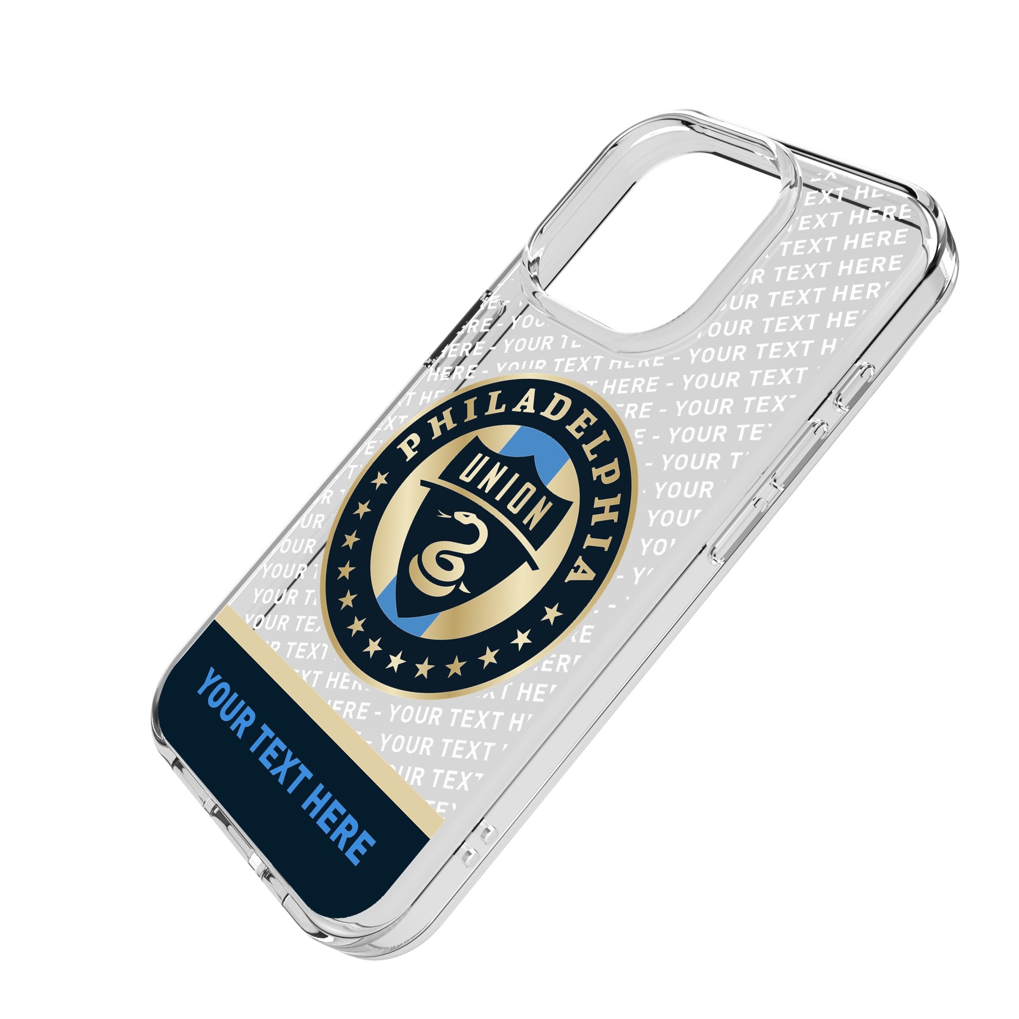 Philadelphia Union Personalized EndZone Plus Clear Phone Case for Apple iPhone