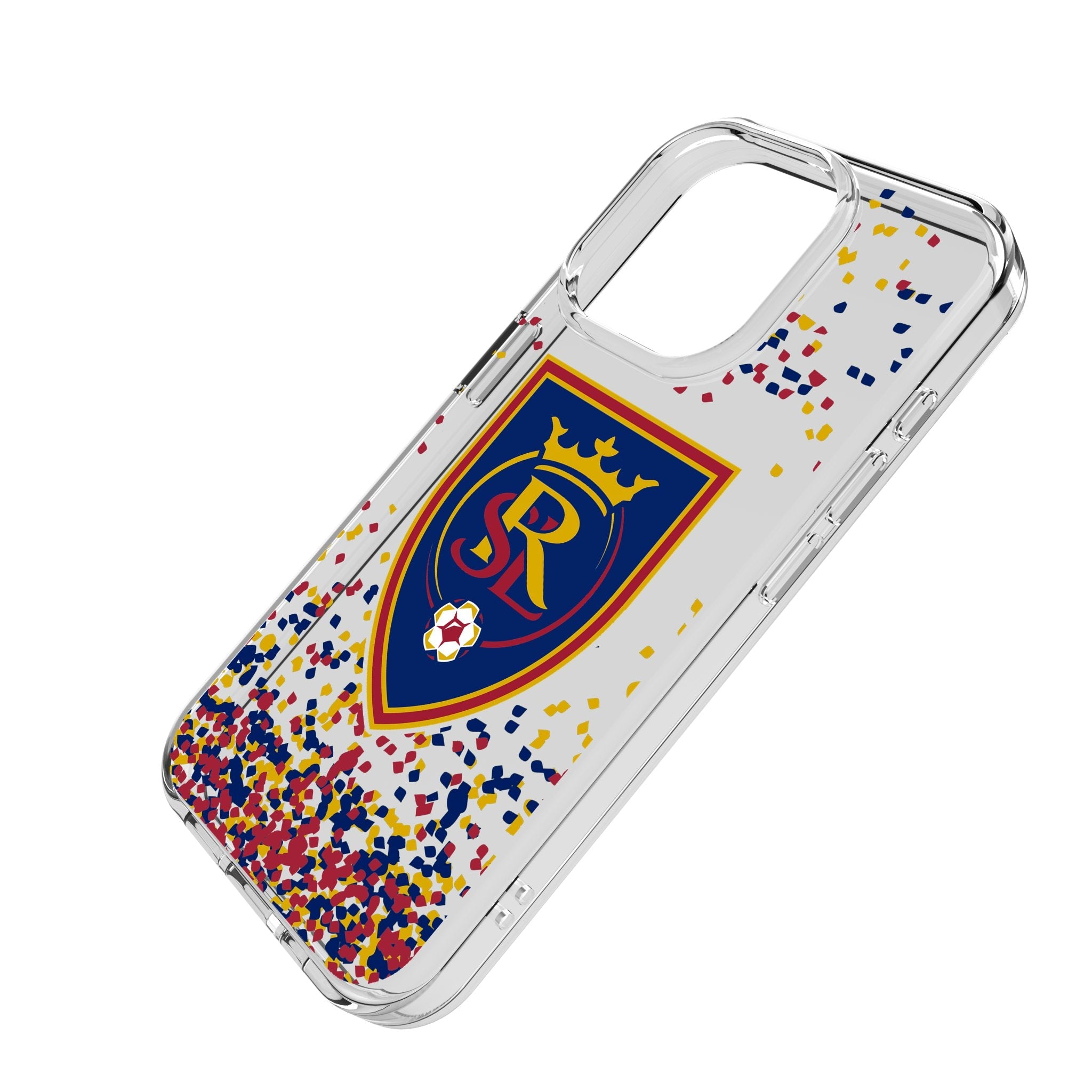 Real Salt Lake Confetti Clear Phone Case for Apple iPhone