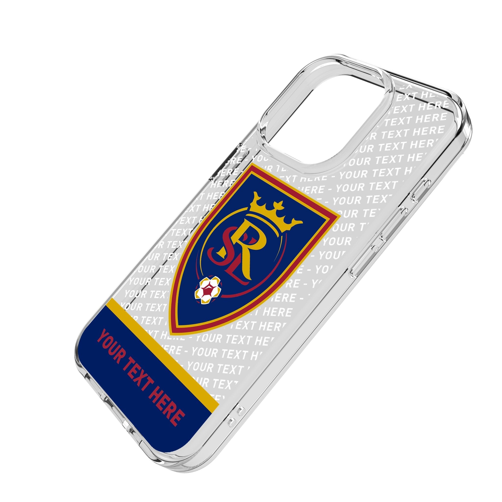 Real Salt Lake Personalized EndZone Plus Clear Phone Case for Apple iPhone