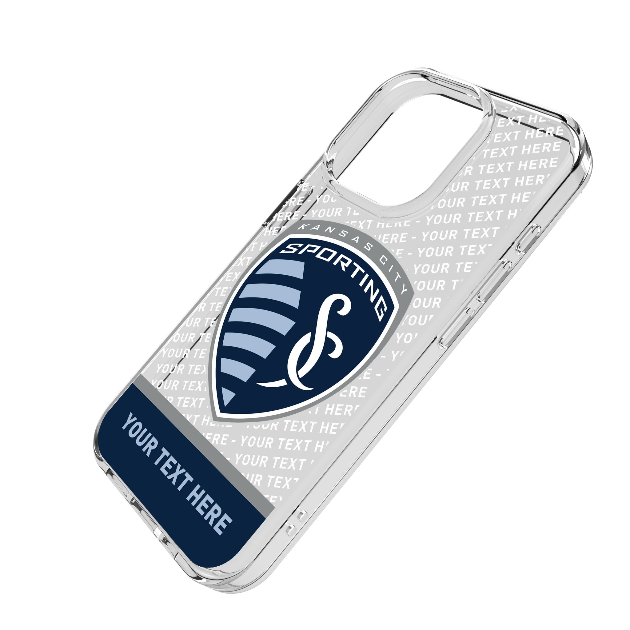 Sporting Kansas City Personalized EndZone Plus Clear Phone Case for Apple iPhone