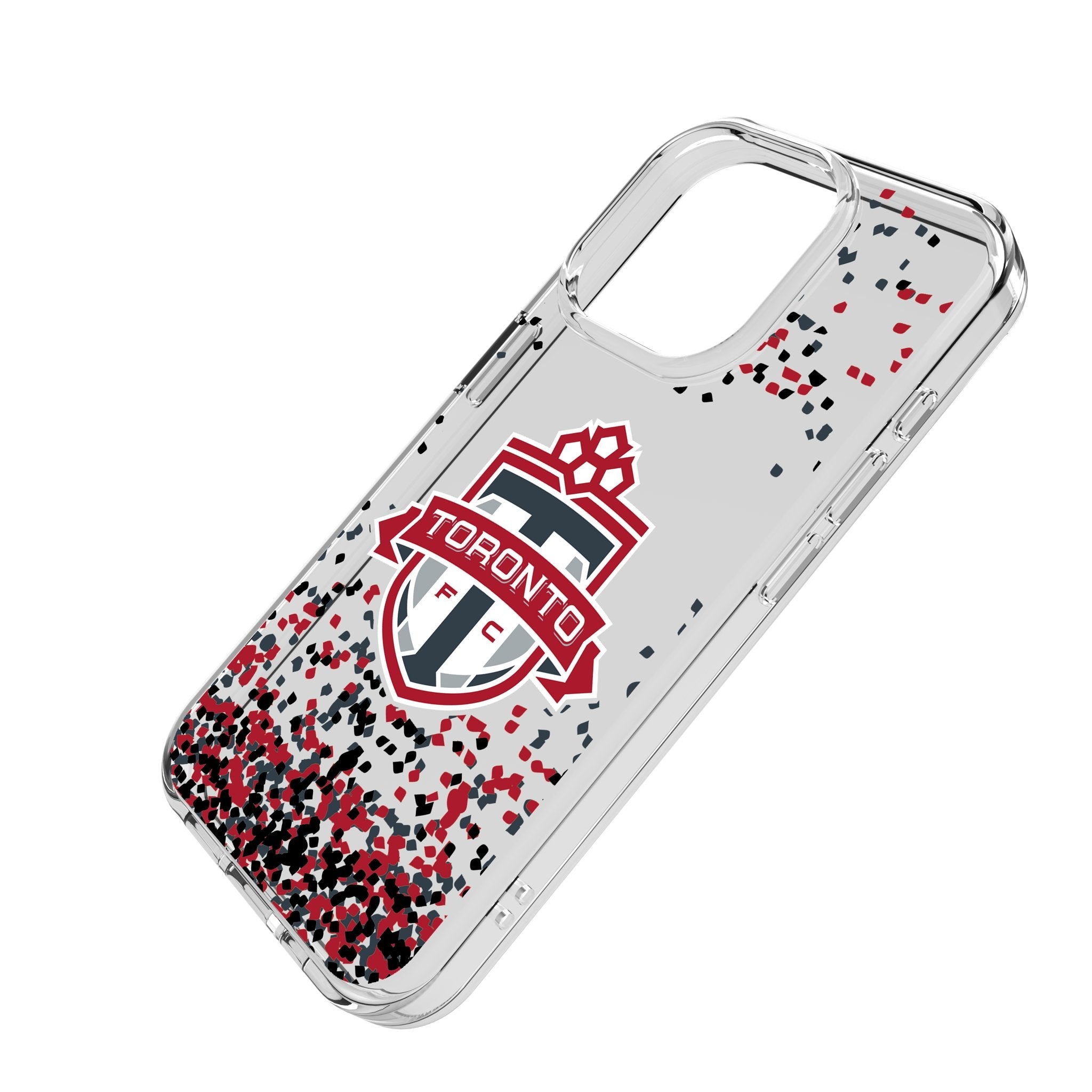 Toronto FC Confetti Clear Phone Case for Apple iPhone
