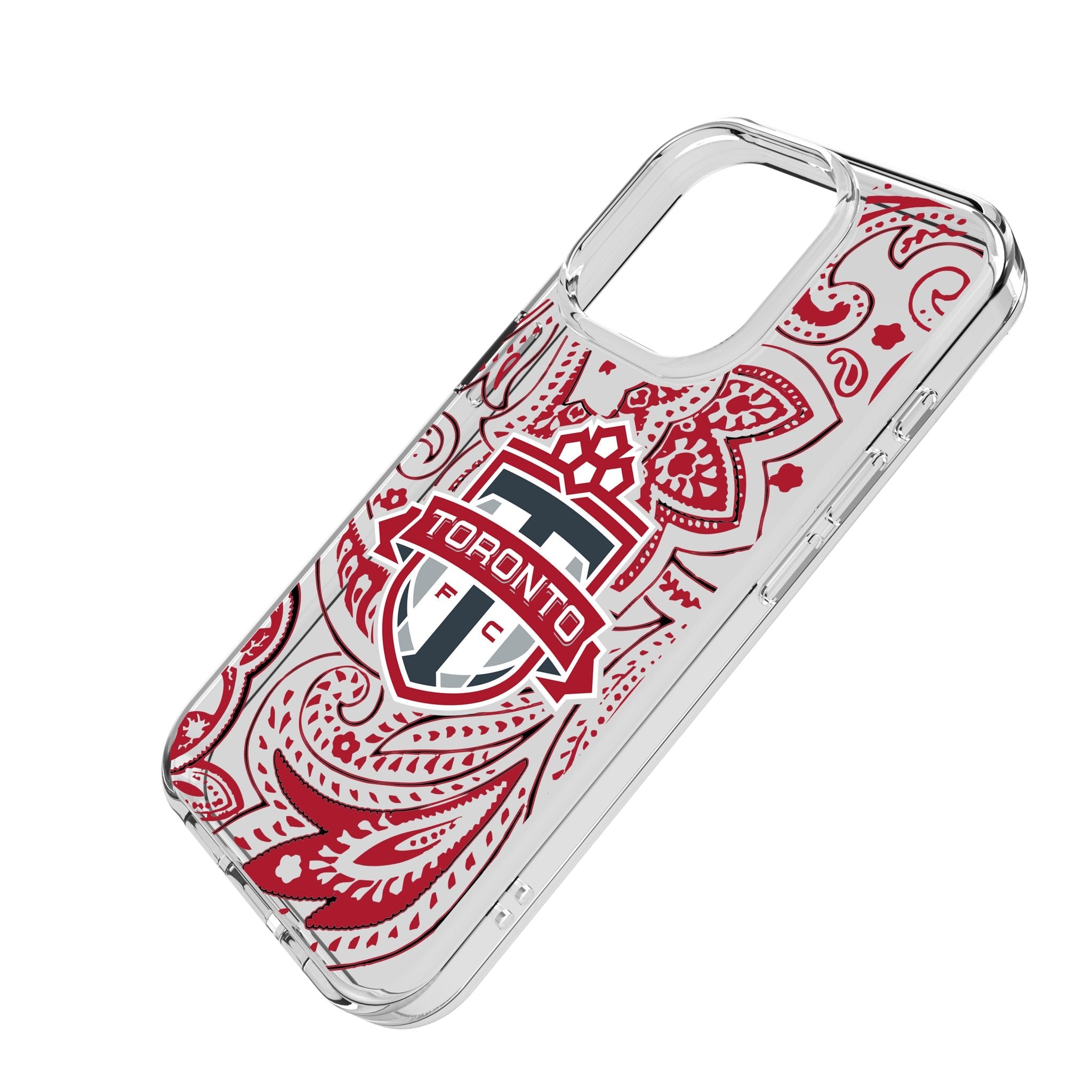 Toronto FC Paisley Clear Phone Case for Apple iPhone