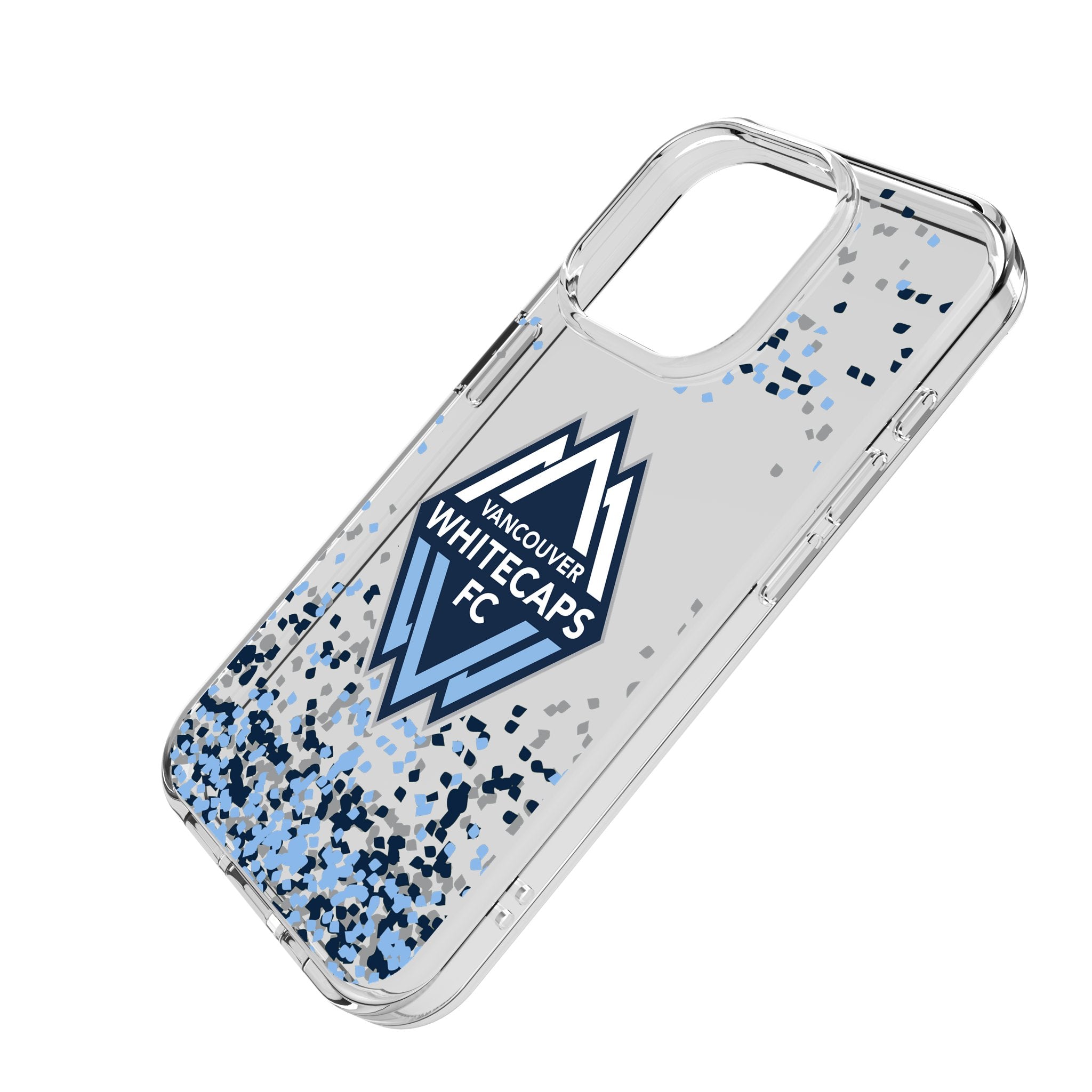 Vancouver Whitecaps Confetti Clear Phone Case for Apple iPhone