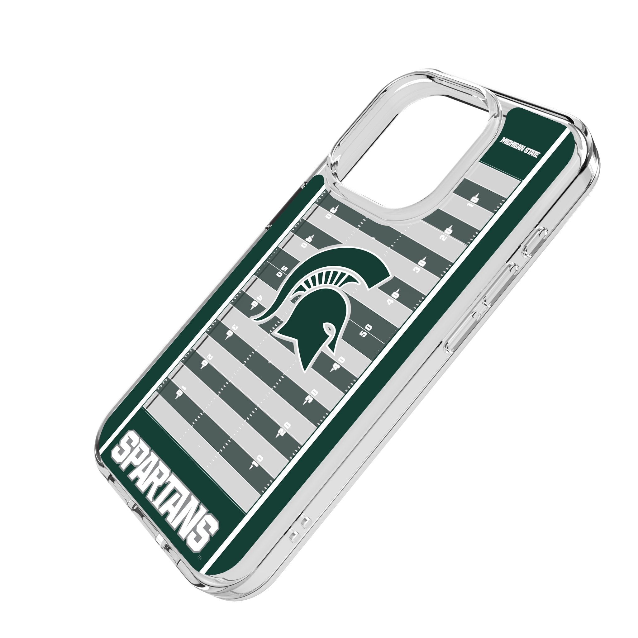 Michigan State University Spartans Field Clear Phone Case for Apple iPhone