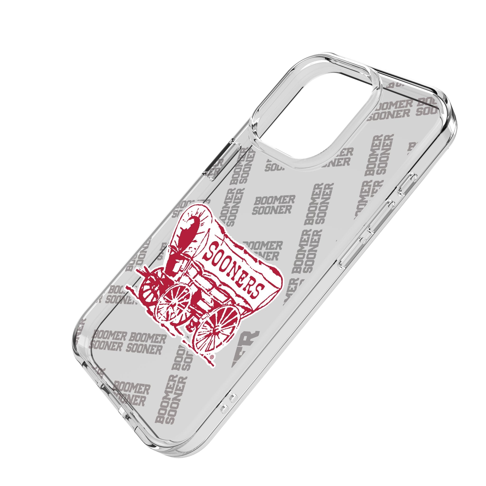 University of Oklahoma Sooners Quadtile Clear Phone Case for Apple iPhone 2