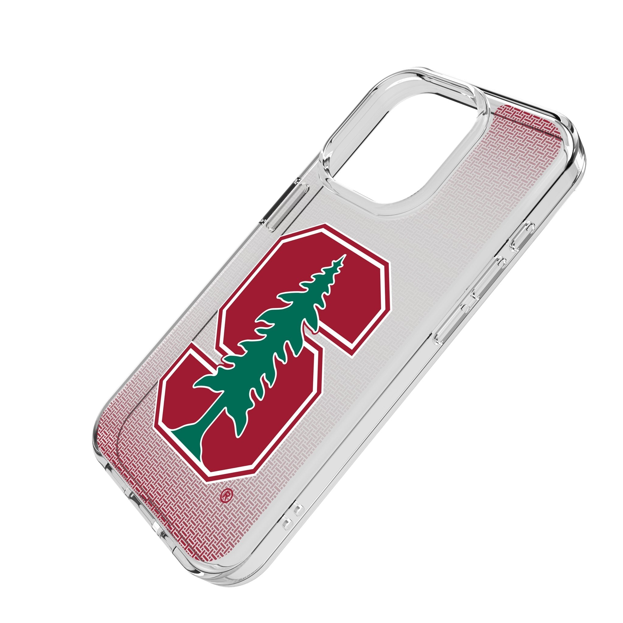Stanford University Cardinal Linen Clear Phone Case for Apple iPhone