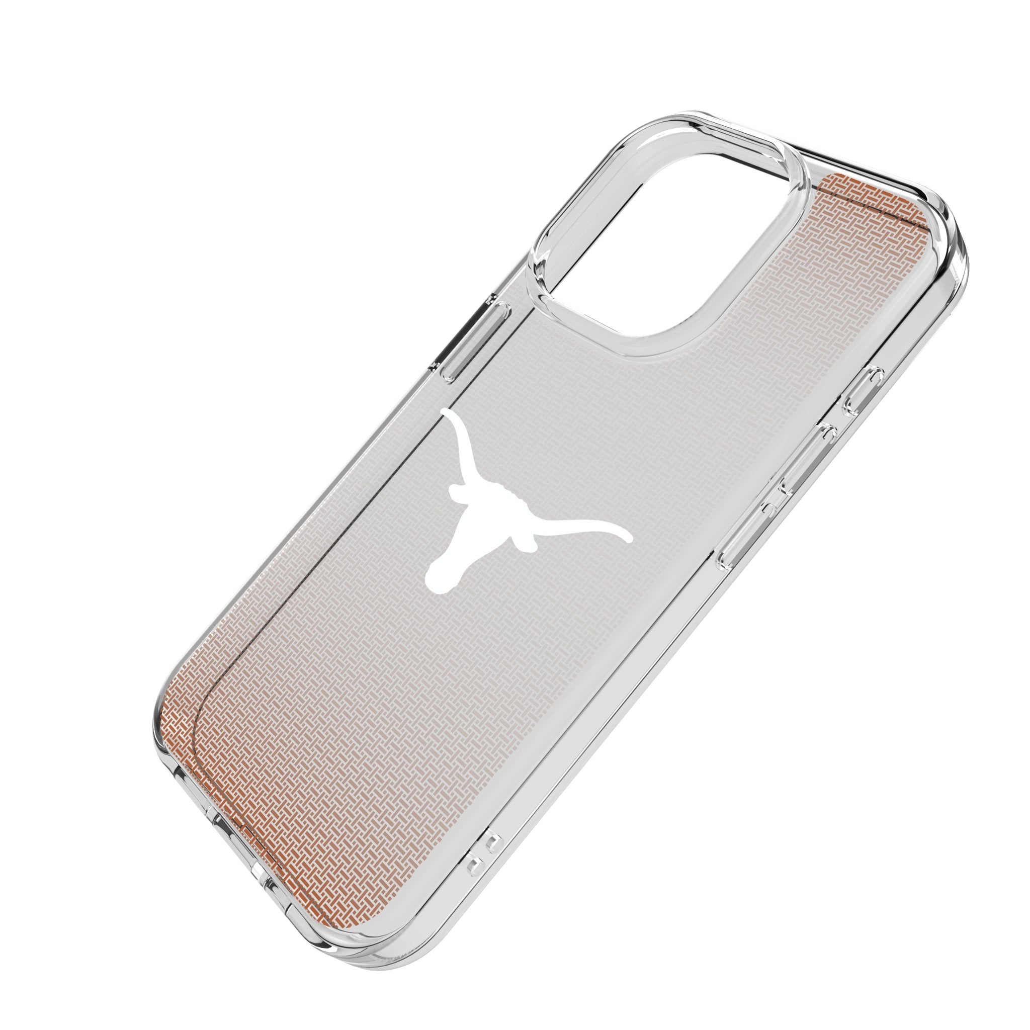 University of Texas Longhorns Linen Clear Phone Case for Apple iPhone