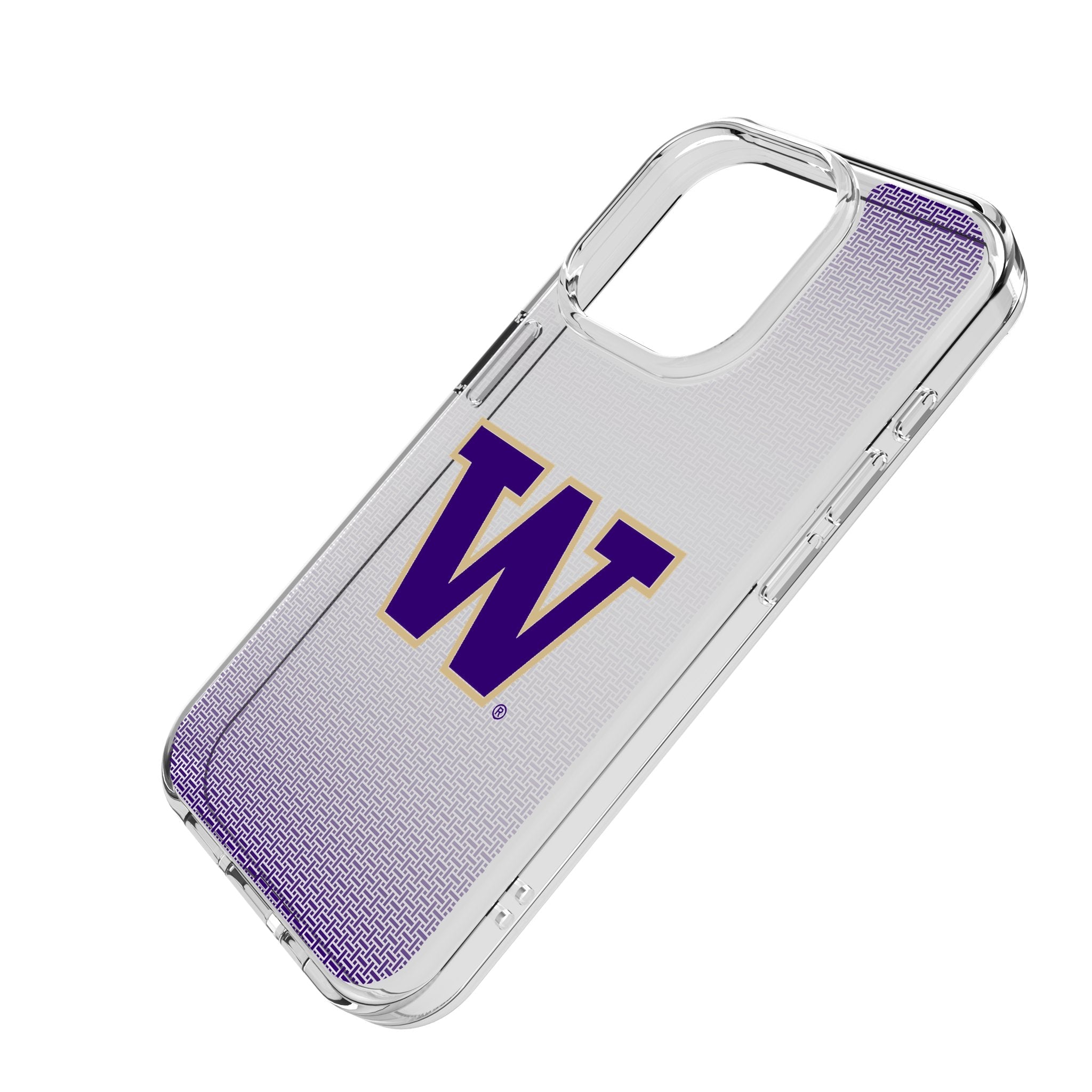 University of Washington Huskies Linen Clear Phone Case for Apple iPhone 2