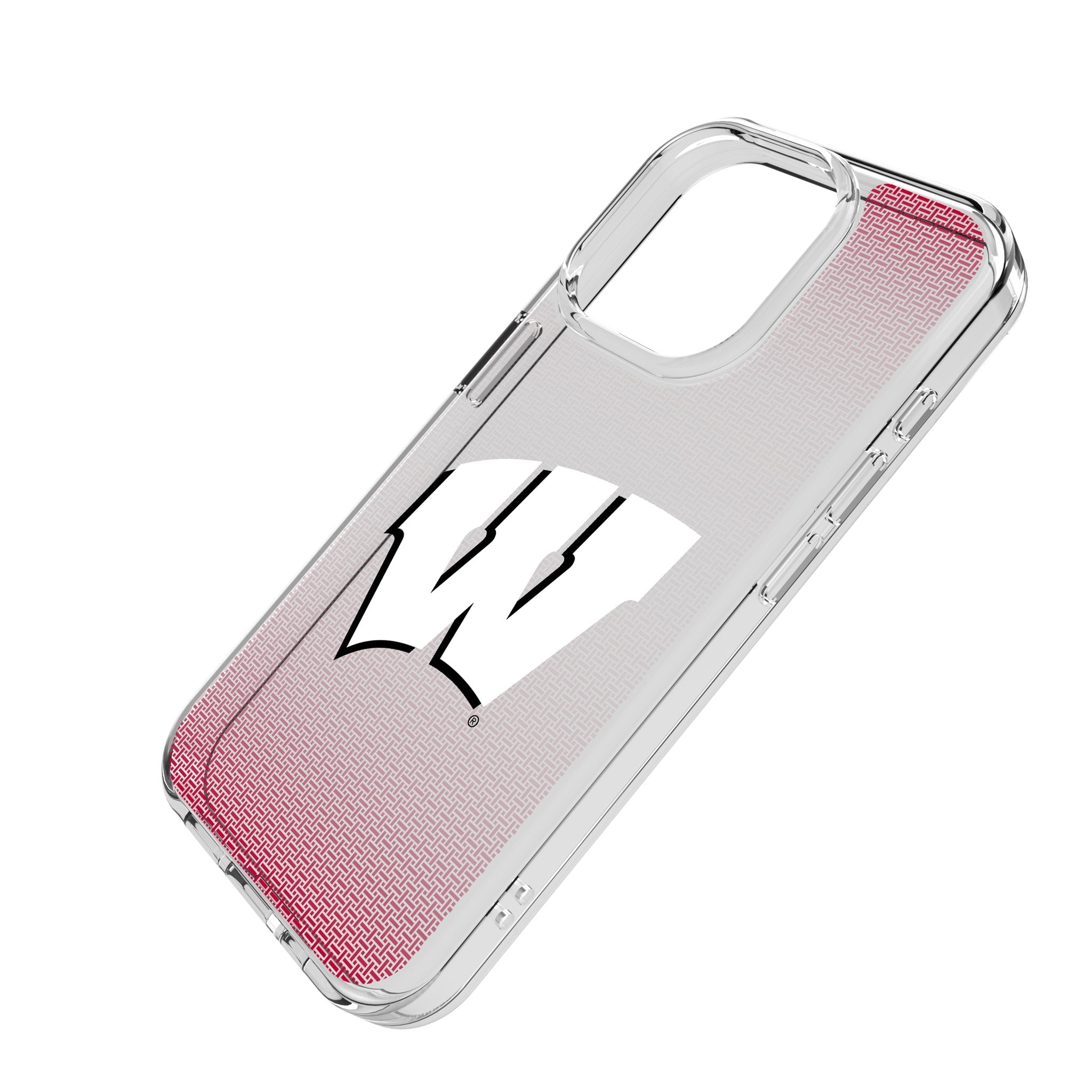 University of Wisconsin Badgers Linen Clear Phone Case for Apple iPhone