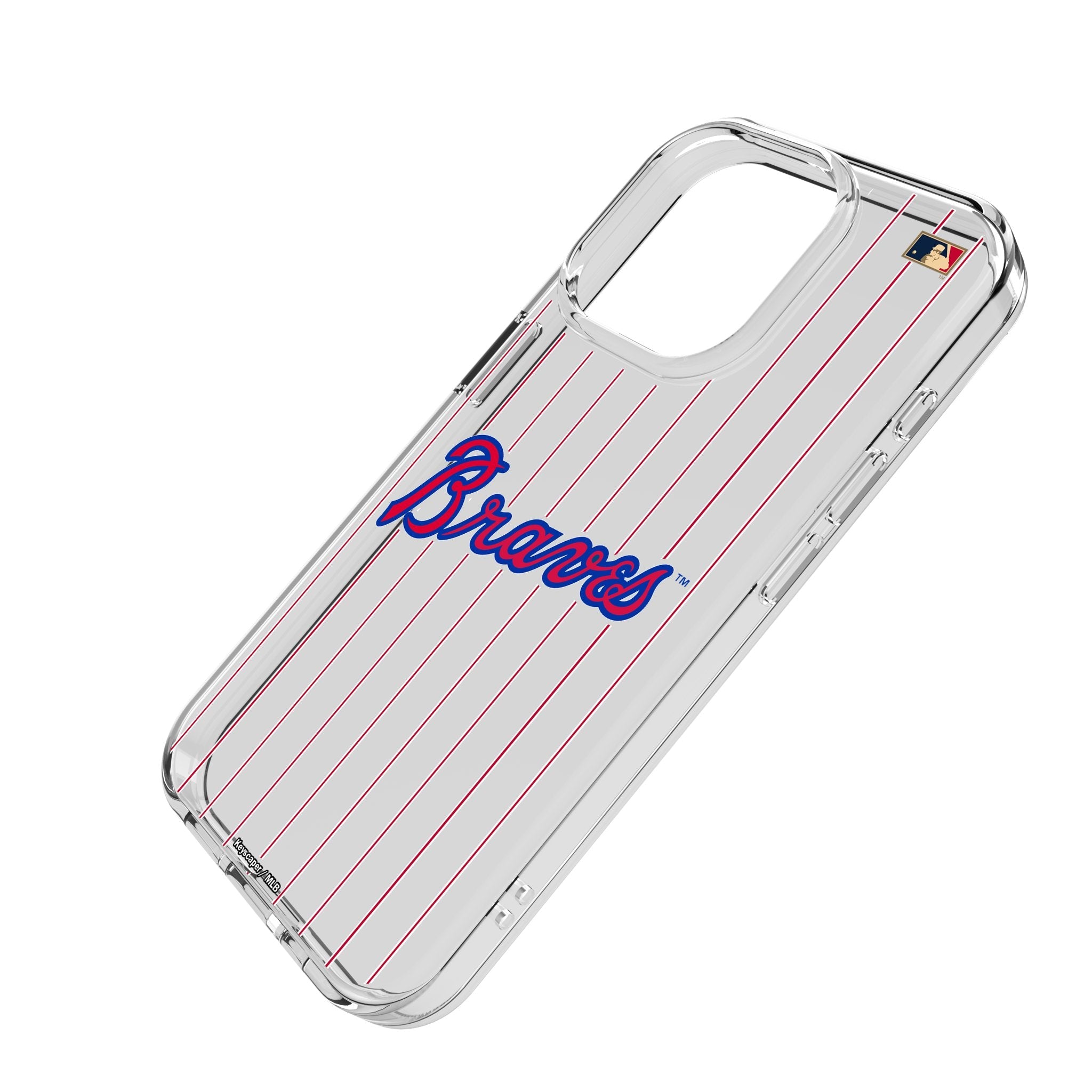 Atlanta Braves Home 2012 - Cooperstown Collection Pinstripe Clear Phone Case for Apple iPhone