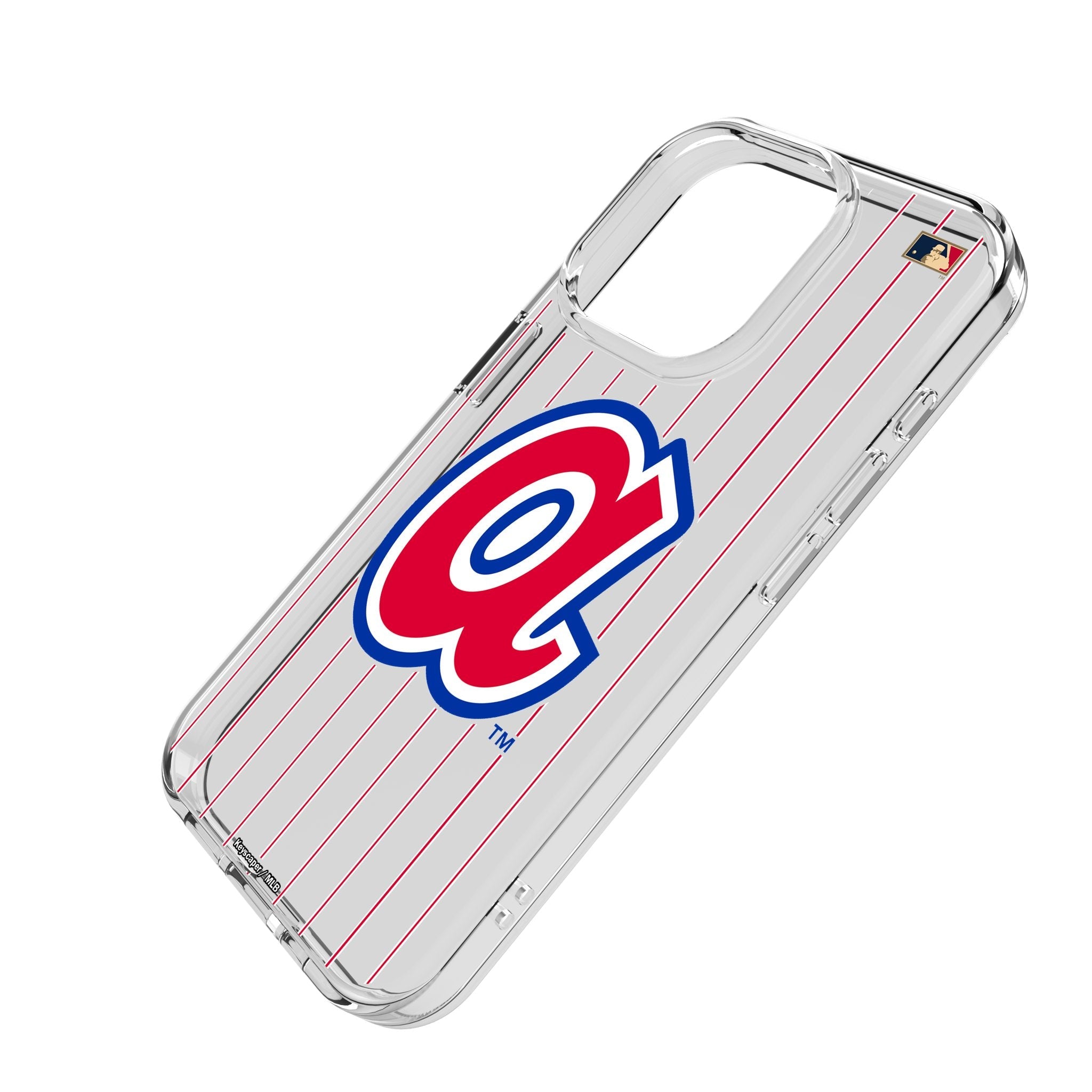 Atlanta Braves 1972-1980 - Cooperstown Collection Pinstripe Clear Phone Case for Apple iPhone