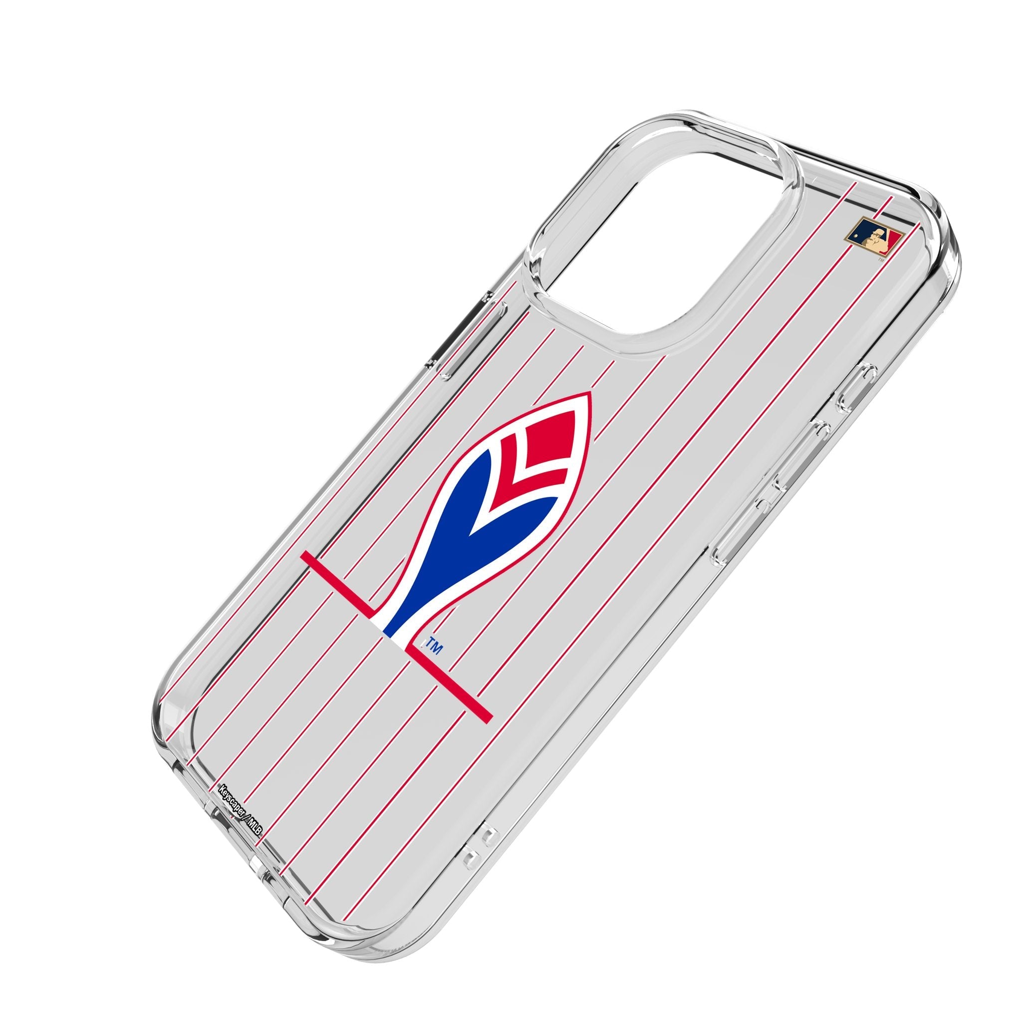 Atlanta Braves 1972-1975 - Cooperstown Collection Pinstripe Clear Phone Case for Apple iPhone 2