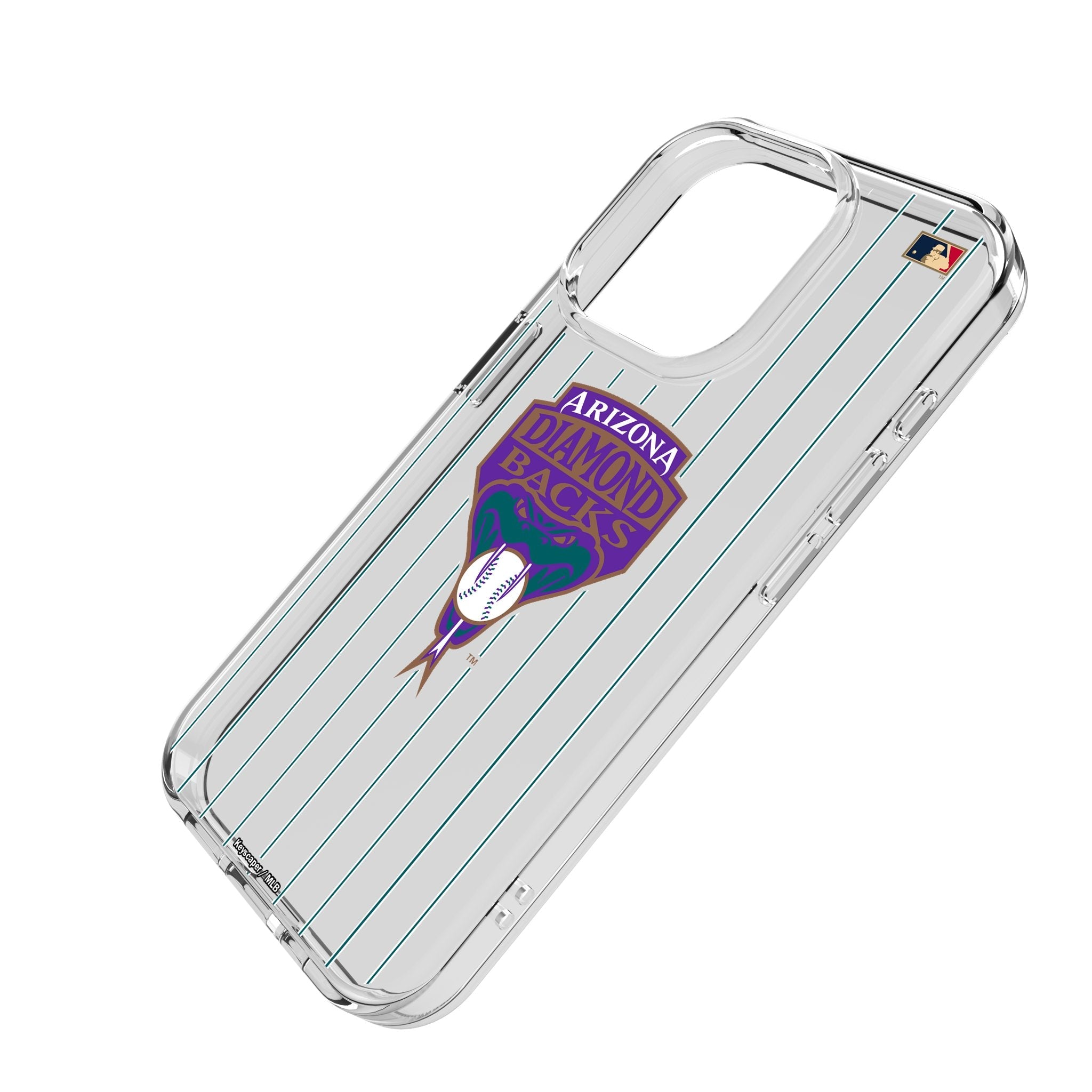 Arizona Diamondbacks 1999-2006 - Cooperstown Collection Pinstripe Clear Phone Case for Apple iPhone