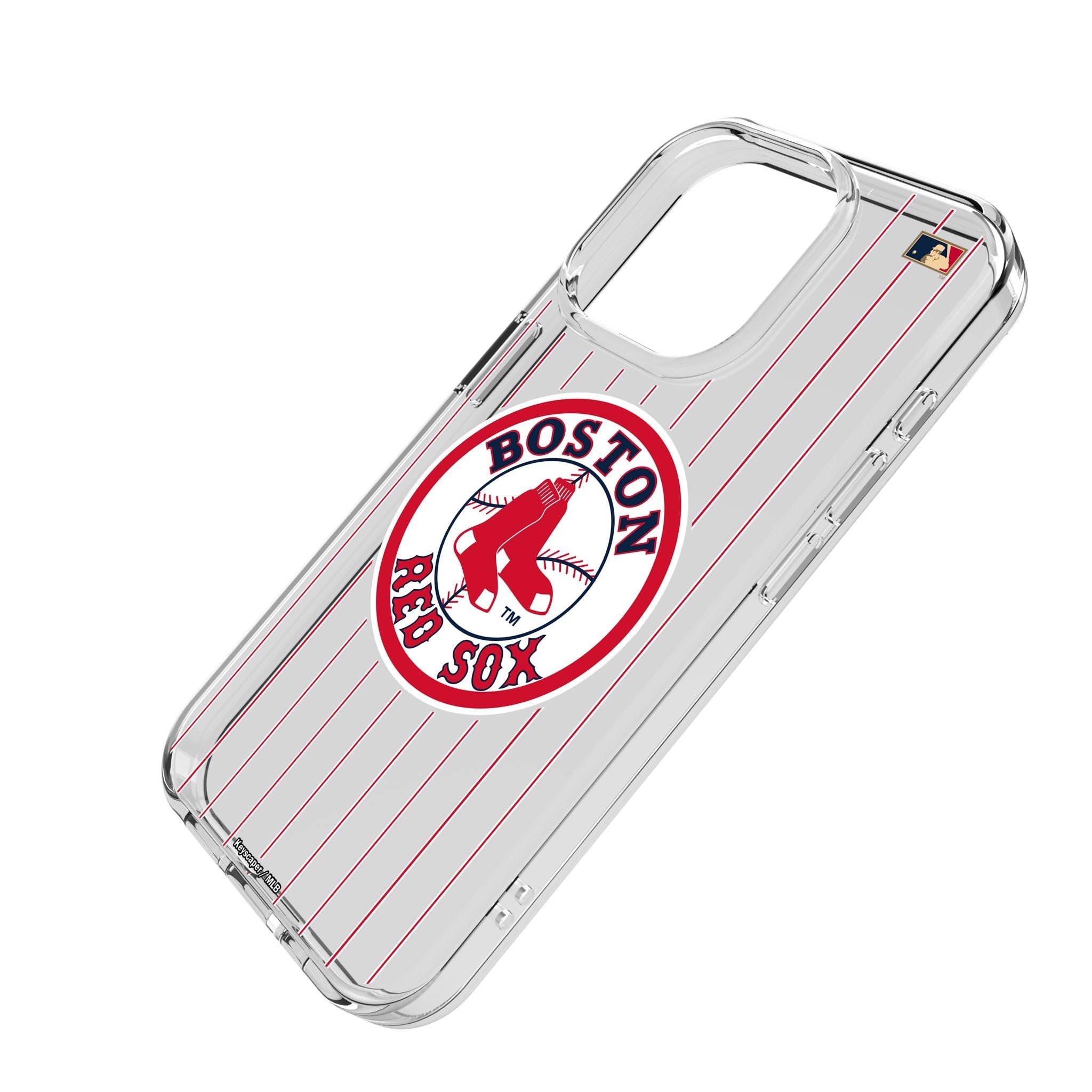 Boston Red Sox 1976-2008 - Cooperstown Collection Pinstripe Clear Phone Case for Apple iPhone 2
