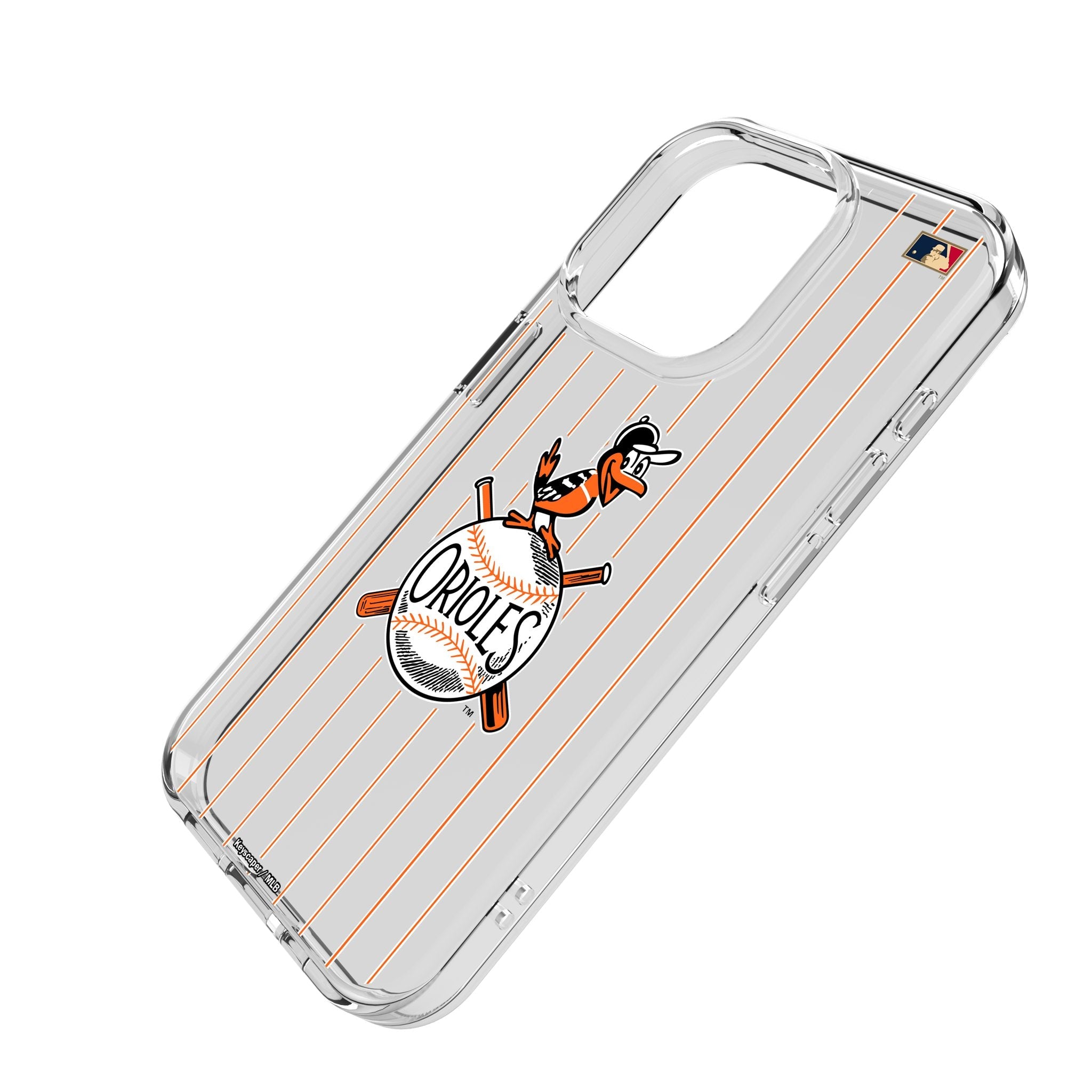 Baltimore Orioles 1954-1963 - Cooperstown Collection Pinstripe Clear Phone Case for Apple iPhone 2