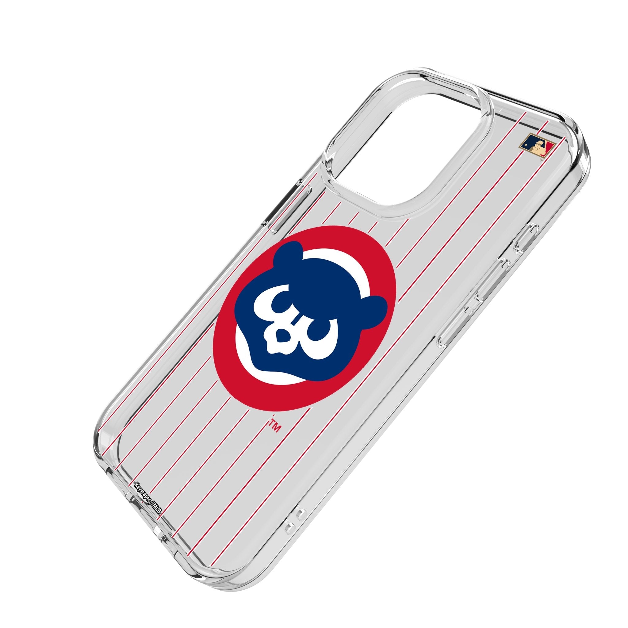 Chicago Cubs Home 1979-1993 - Cooperstown Collection Pinstripe Clear Phone Case for Apple iPhone 2