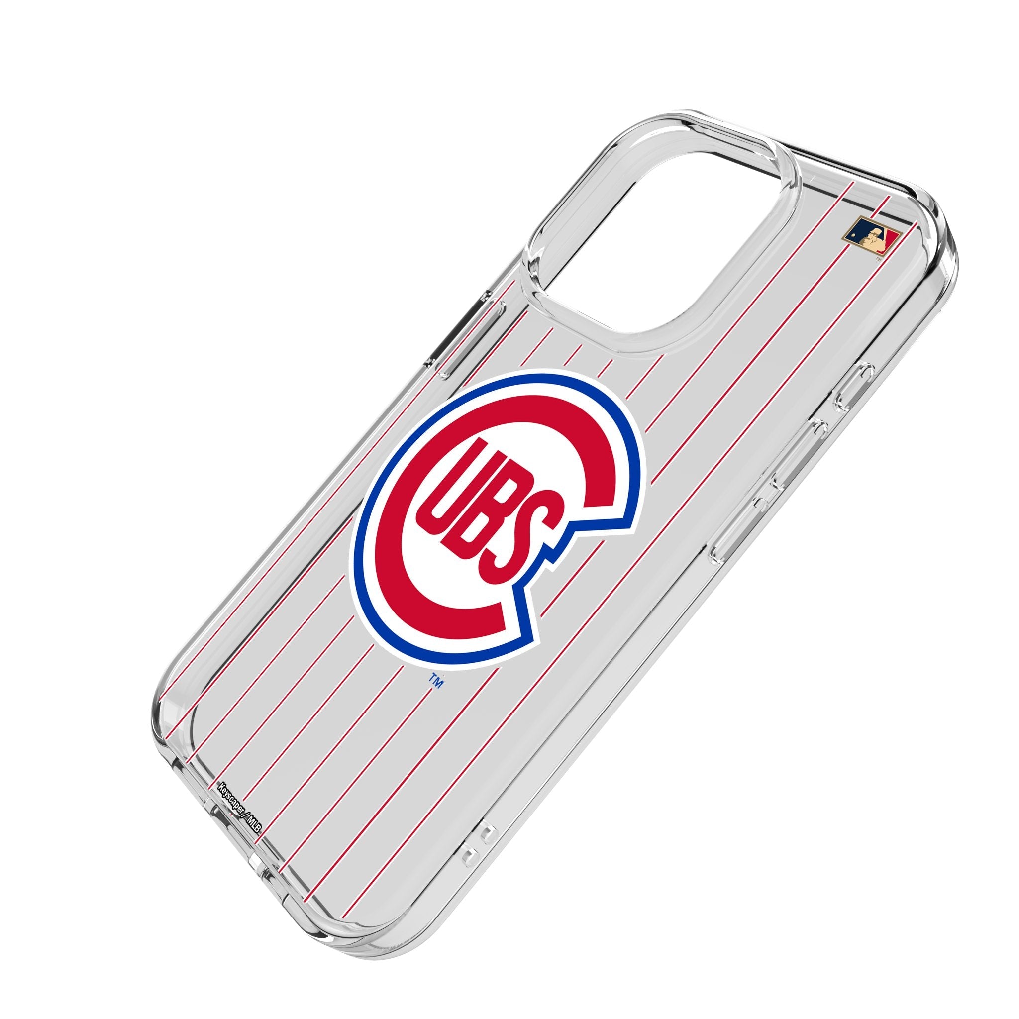 Chicago Cubs 1948-1956 - Cooperstown Collection Pinstripe Clear Phone Case for Apple iPhone 2