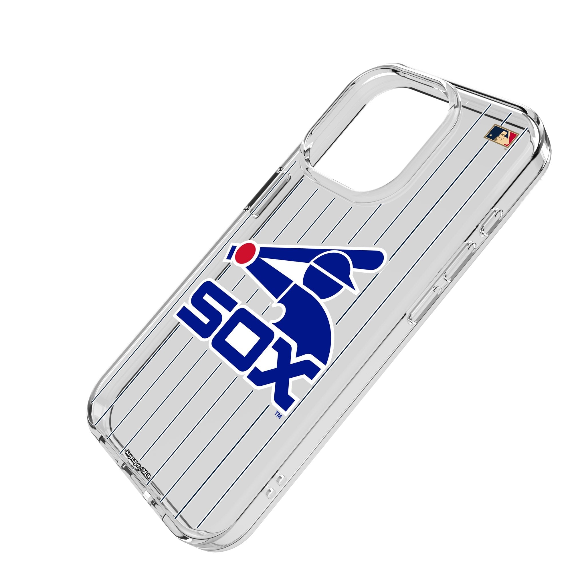 Chicago White Sox 1976-1981 - Cooperstown Collection Pinstripe Clear Phone Case for Apple iPhone 2