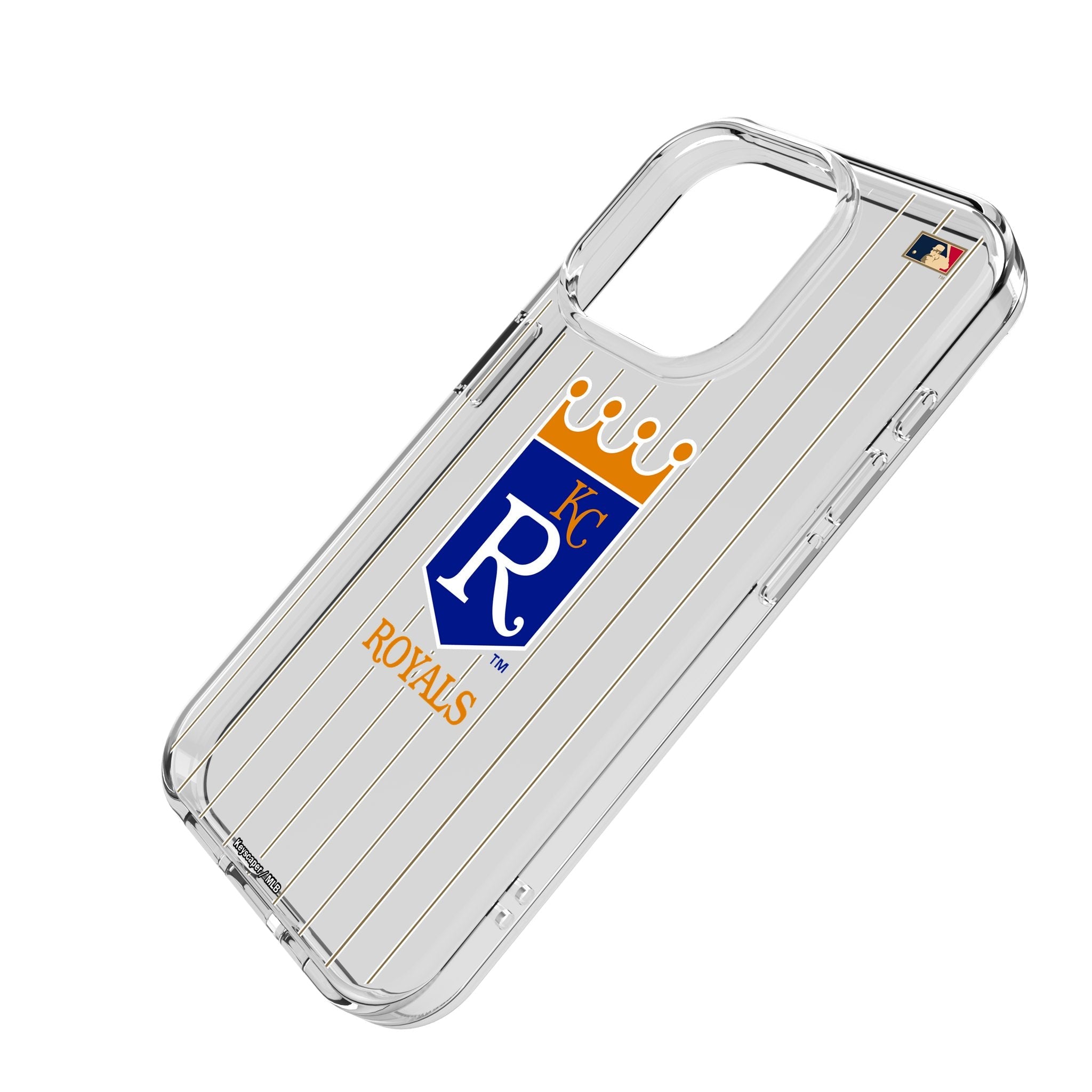 Kansas City Royals 1969-1978 - Cooperstown Collection Pinstripe Clear Phone Case for Apple iPhone 2