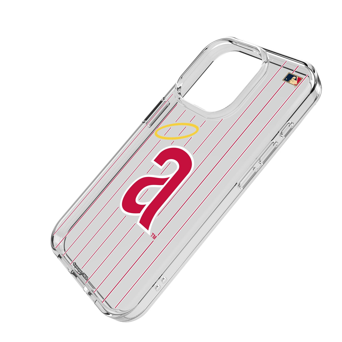 LA Angels 1971 - Cooperstown Collection Pinstripe Clear Phone Case for Apple iPhone