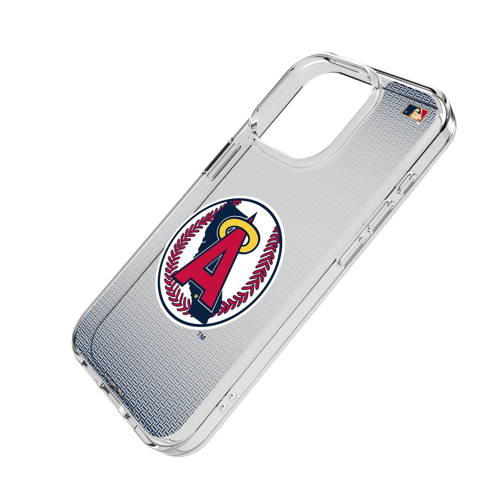 LA Angels 1986-1992 - Cooperstown Collection Linen Clear Phone Case for Apple iPhone 2
